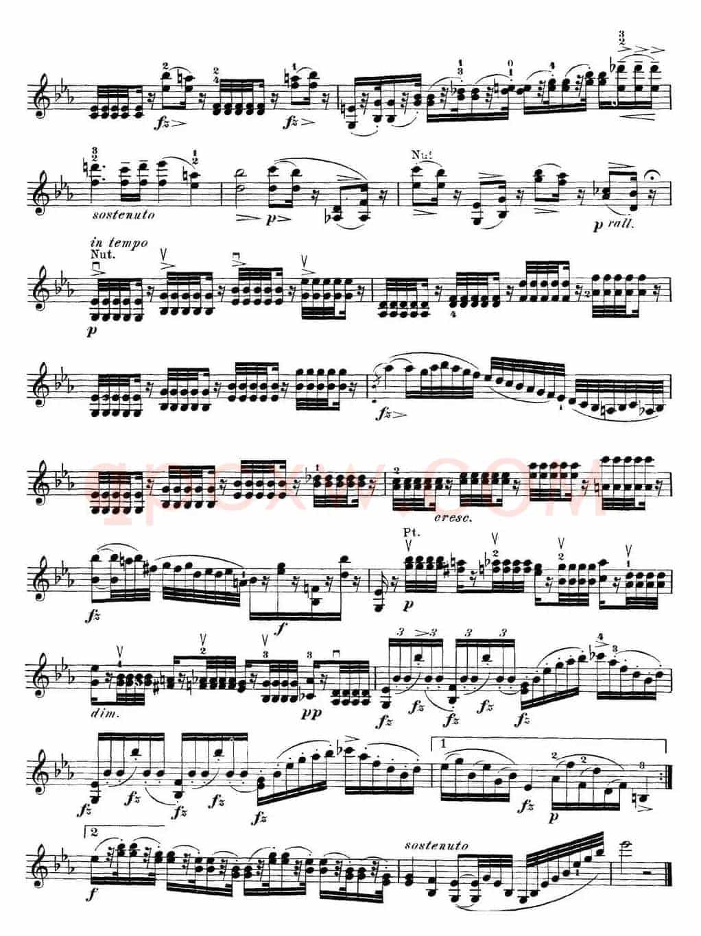 马扎斯小提琴练习曲 Op.36 第二册 华丽练习曲（50）