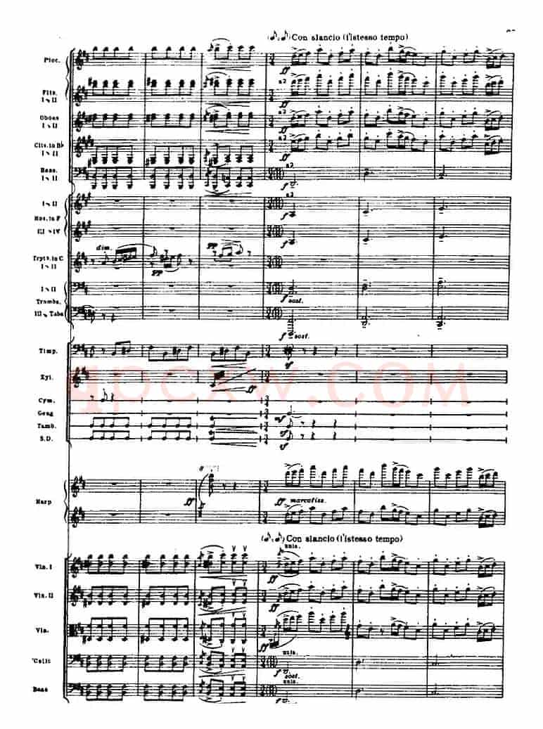 浦塞尔主题变奏与赋格曲（P31-P65）（管弦乐队总谱）