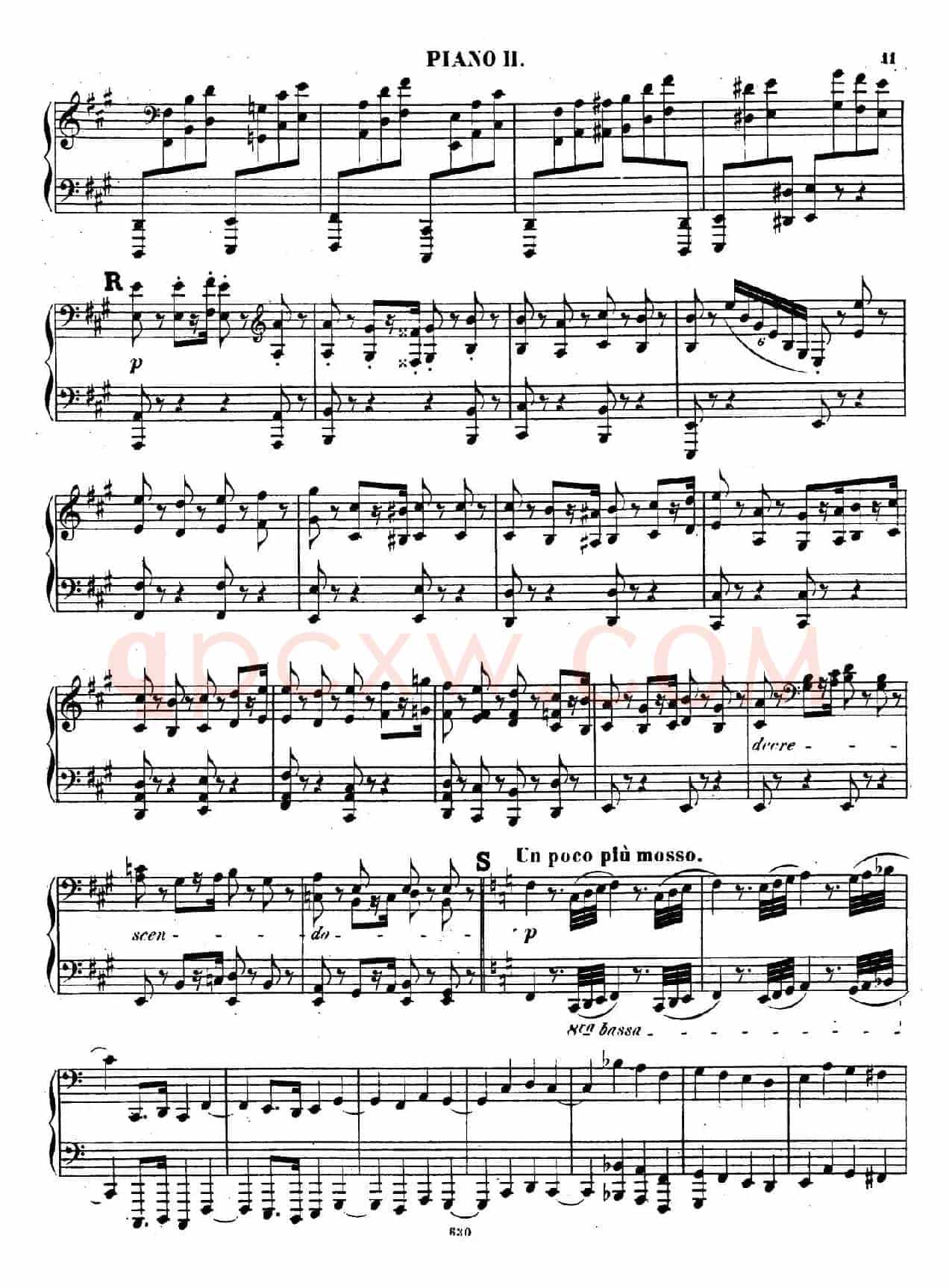 Chaconne for 2 Pianos Op.150(双钢琴第二钢琴)