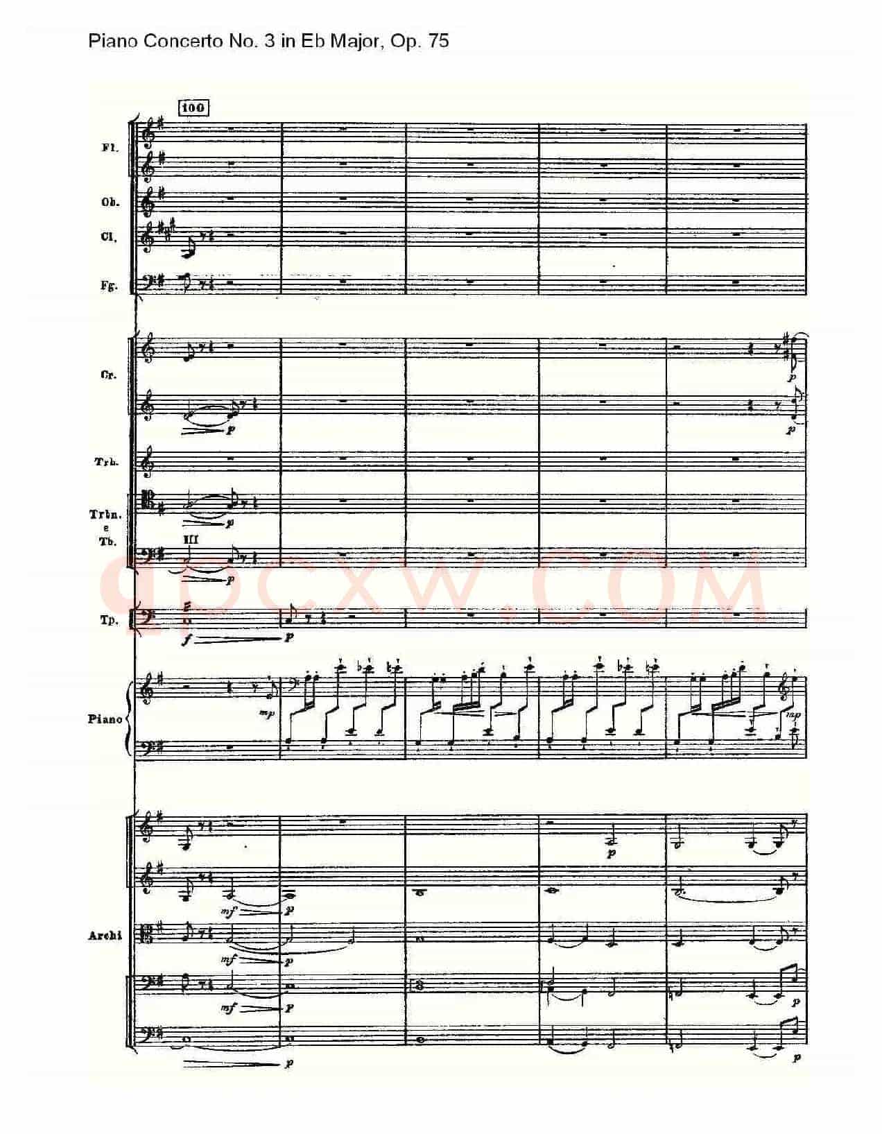 Piano Concerto No.3 in Eb Major,Op.75(Eb大调第三钢琴协奏曲)