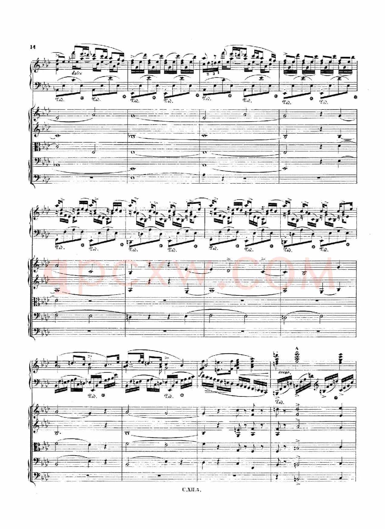 Piano Concerto No.2 in f Minor Op.21(f小调第二钢琴协奏曲·总谱)