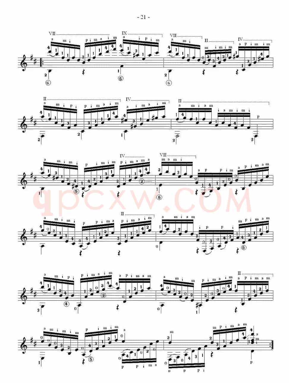 他雷加12首练习曲之11