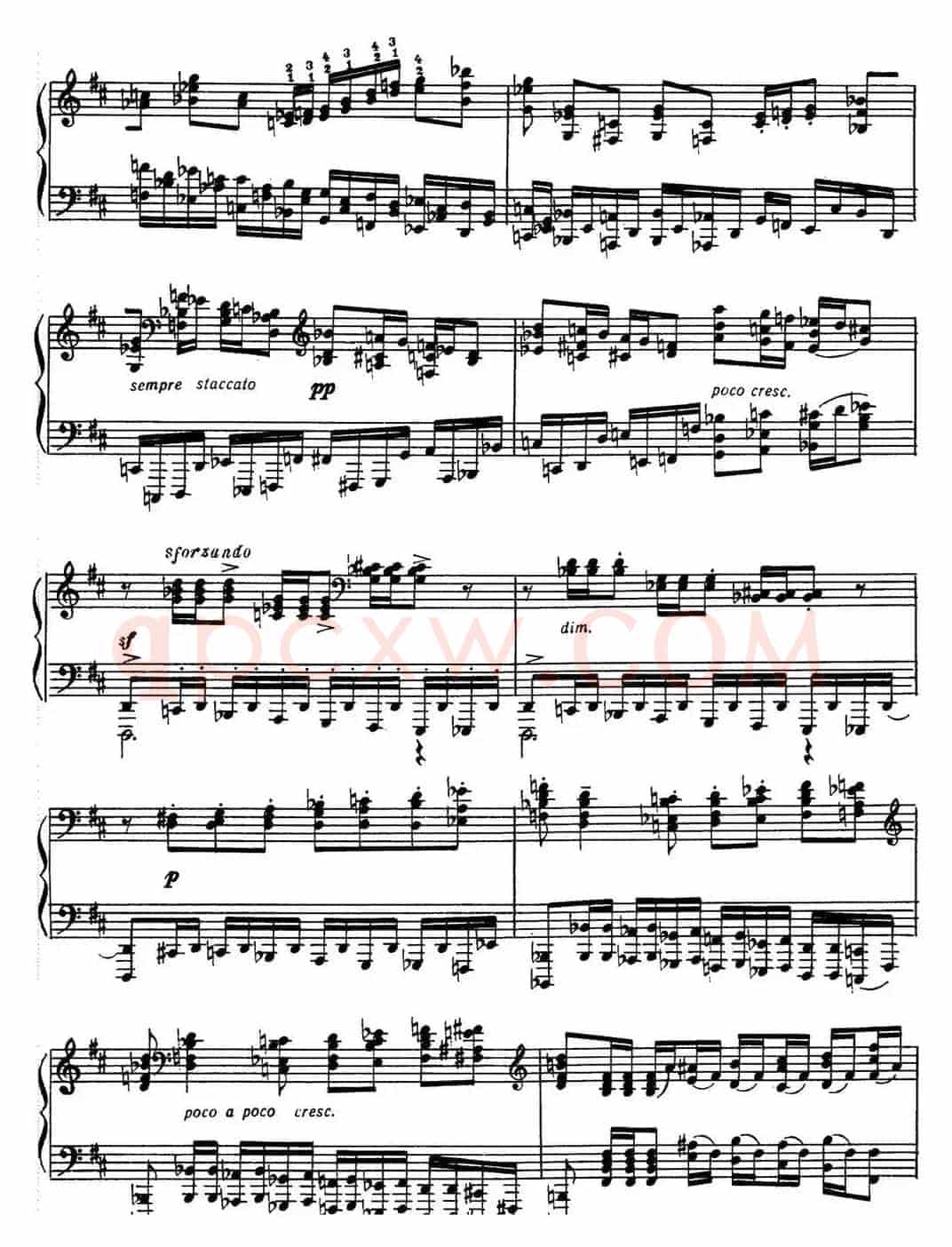 拉赫玛尼诺夫 音画练习曲17或18 Etudes tableaux Op.39 No.9