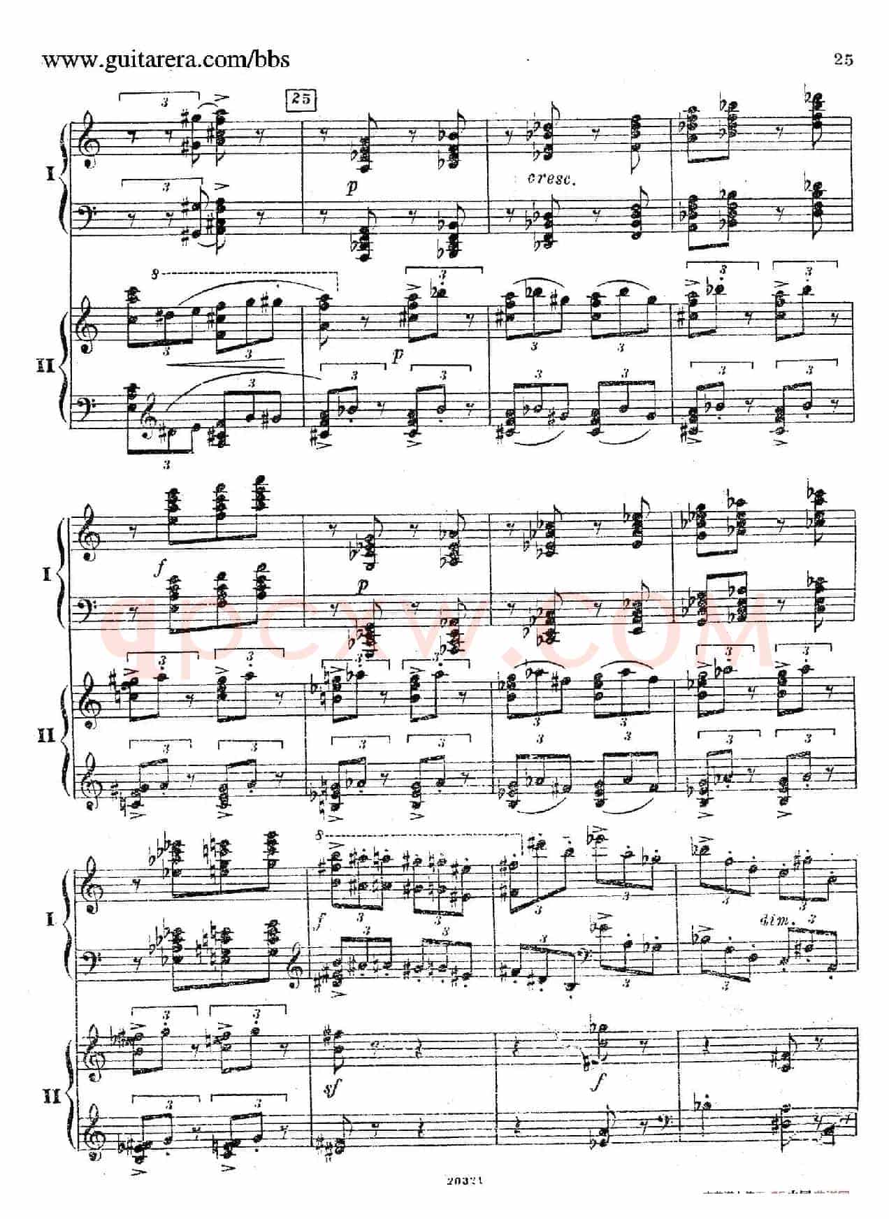 Rhapsody On A Theme Of Paganini Op.43(帕格尼尼主题狂想曲·双钢琴)(P21——40)