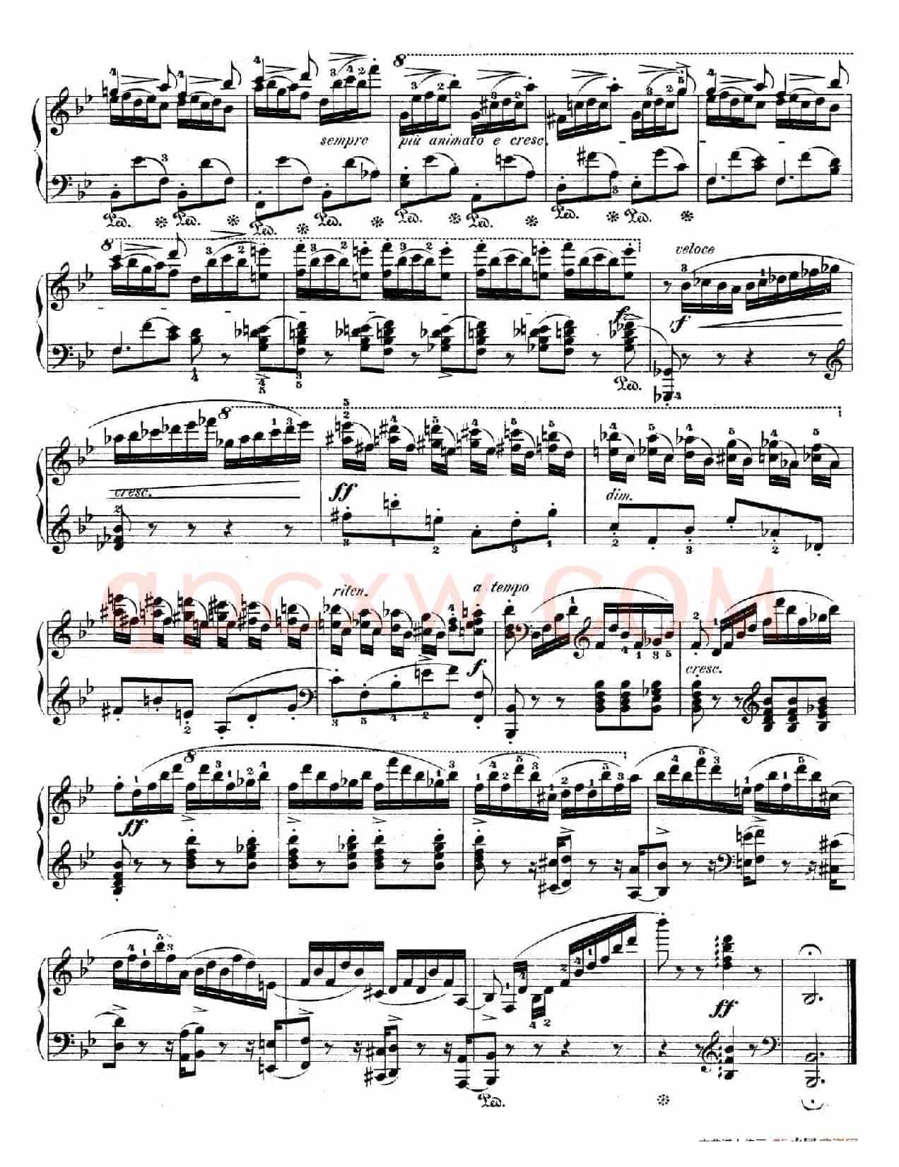 Variations on Je Vends Des Scapulaires Op.12(降B大调华丽变奏曲)