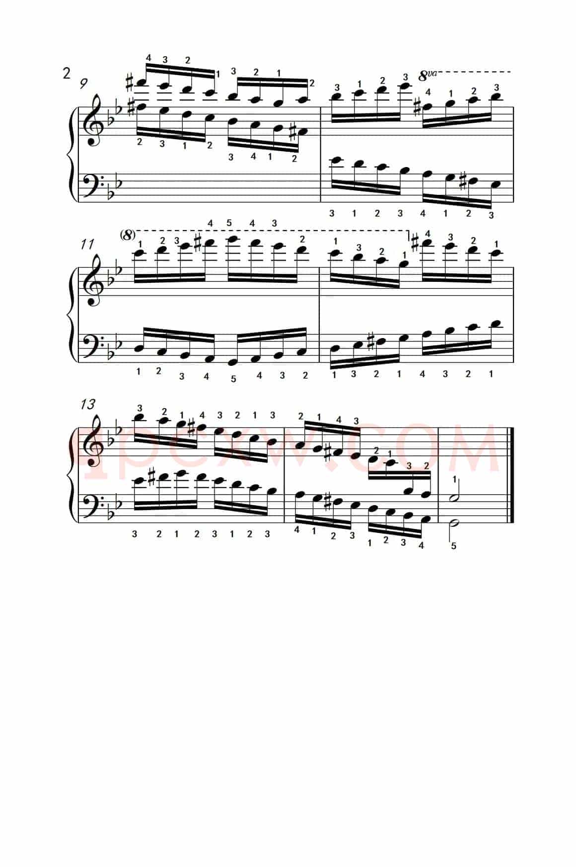 第九级10.g和声小调音阶（中央音乐学院 钢琴（业余）考级教程 7-9级）