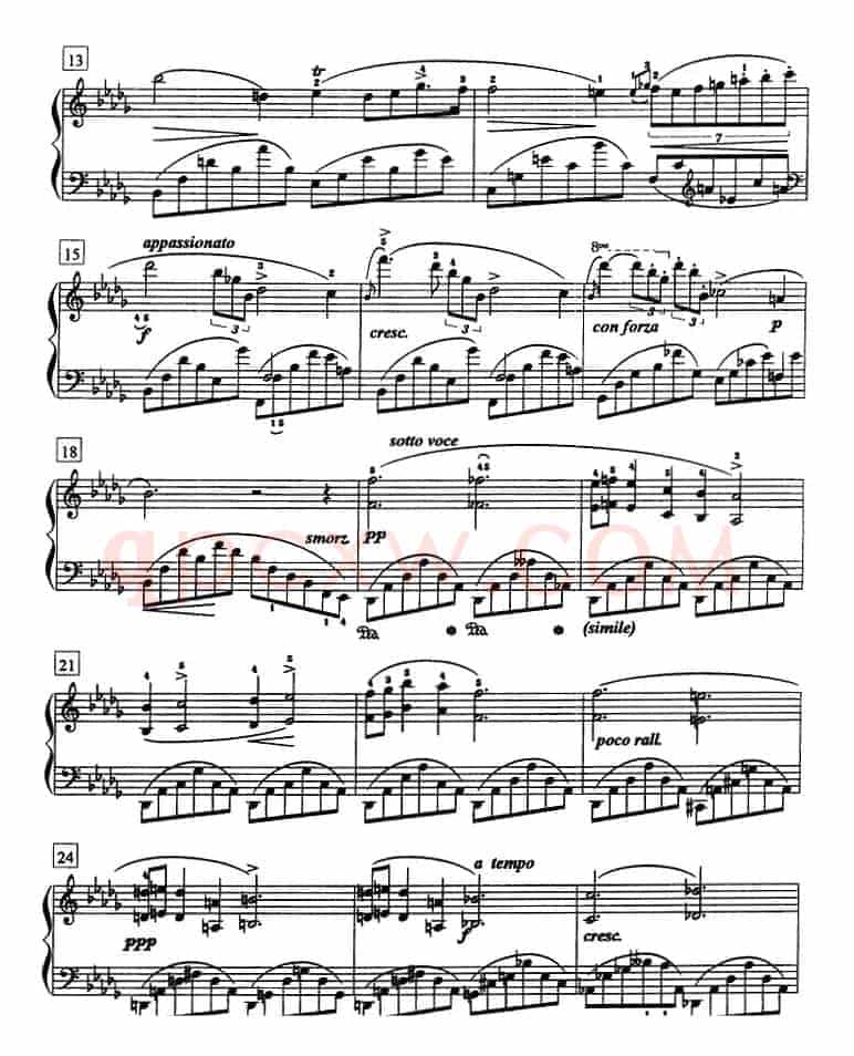 钢琴教程第七级 中外乐曲（夜曲 Op.9 No.1）