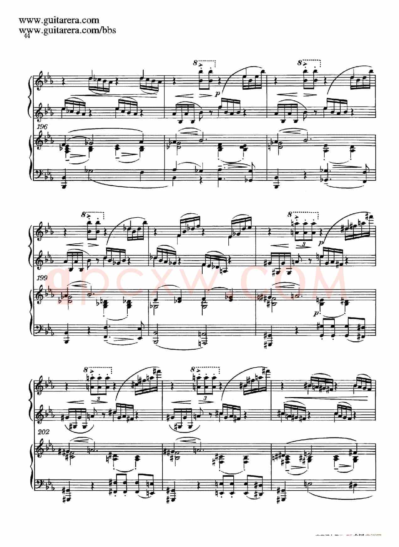 c小调第二钢琴协奏曲 Op.18(双钢琴·第一乐章)
