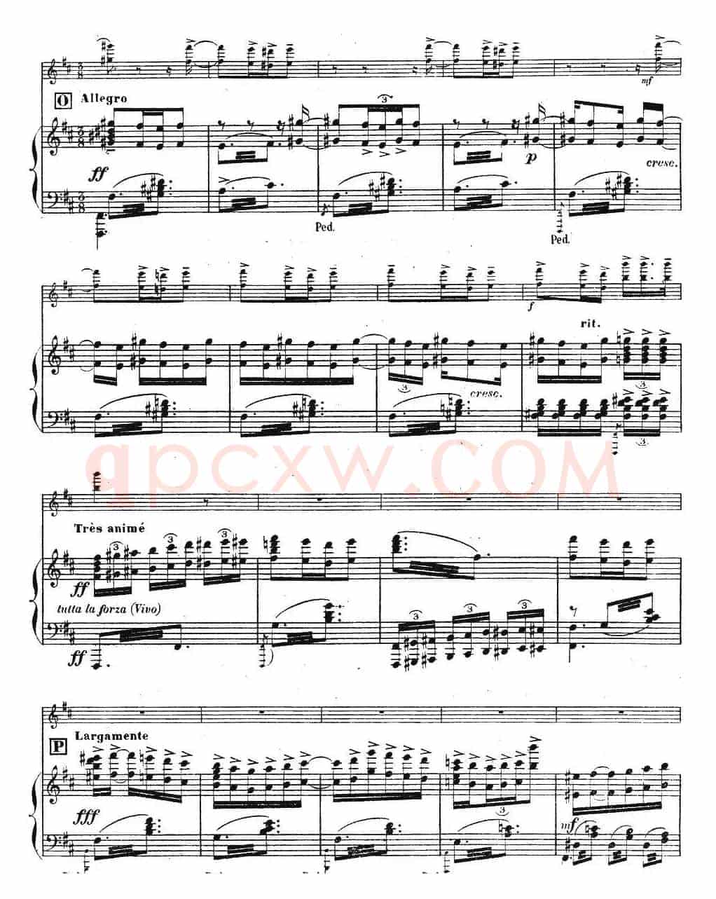 伊萨伊作品集：Chant d'hiver（小提琴+钢琴伴奏）