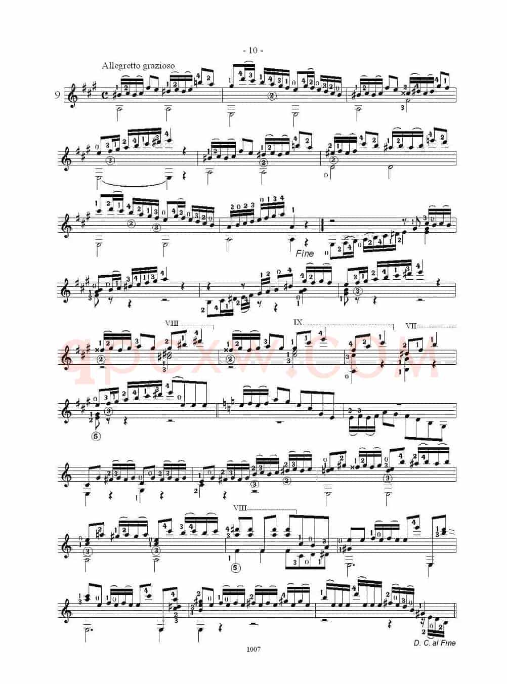 卡尔卡席25首练习曲之6——10