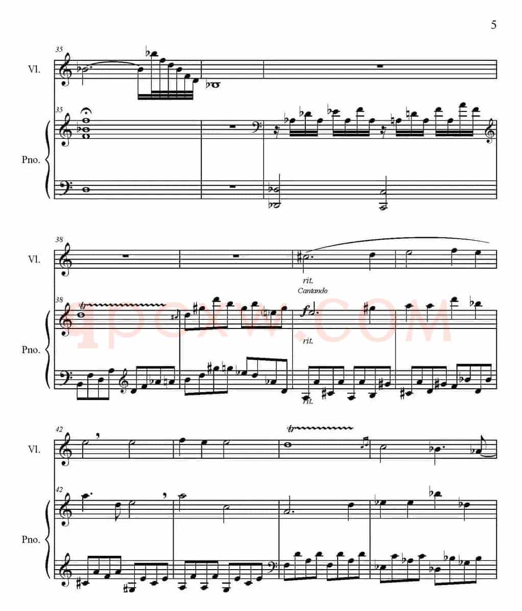 Sonate Verte（1-Prelude、小提琴+钢琴伴奏）