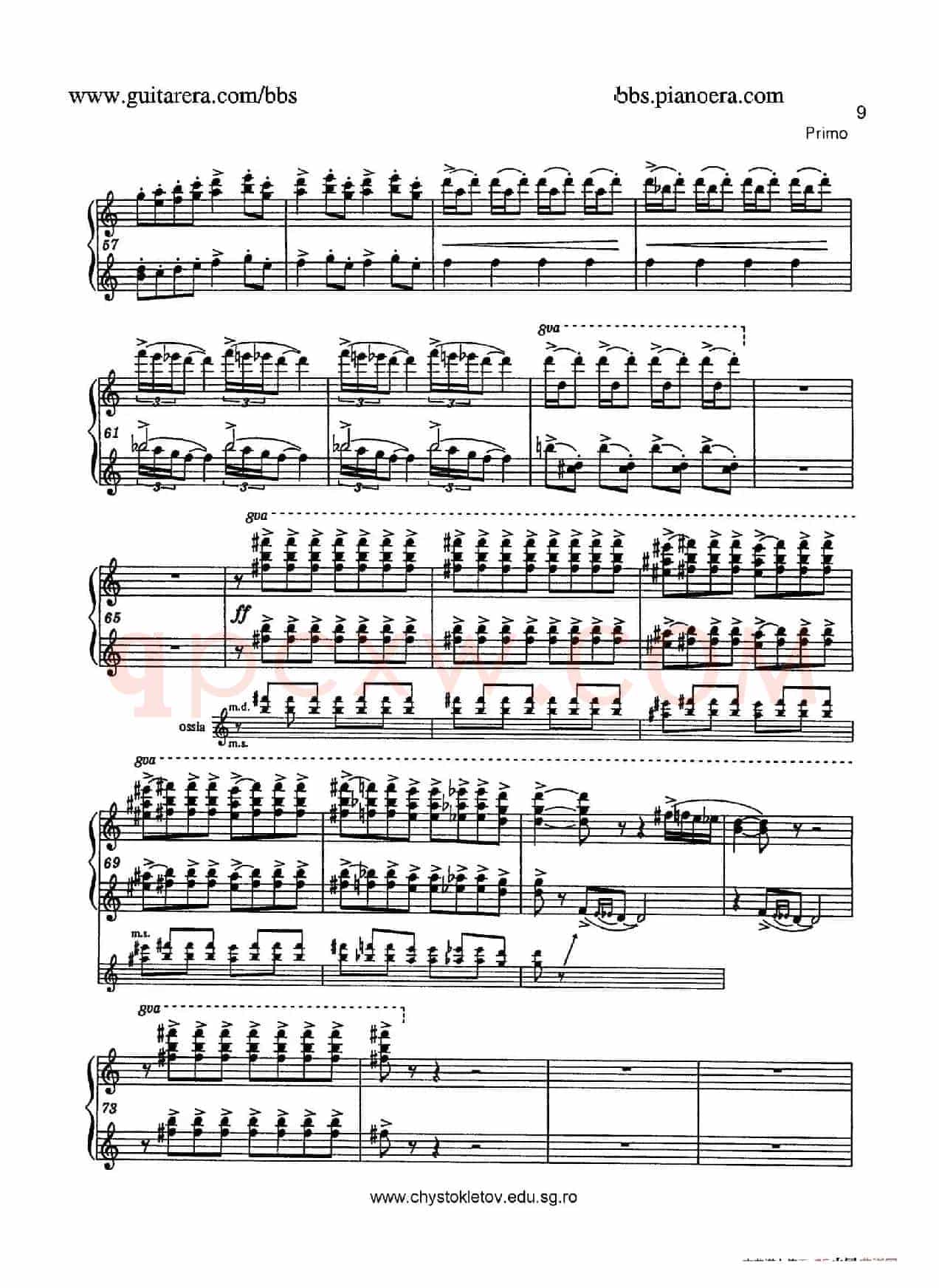Sabre Dance(马刀舞曲)(四手联弹版)