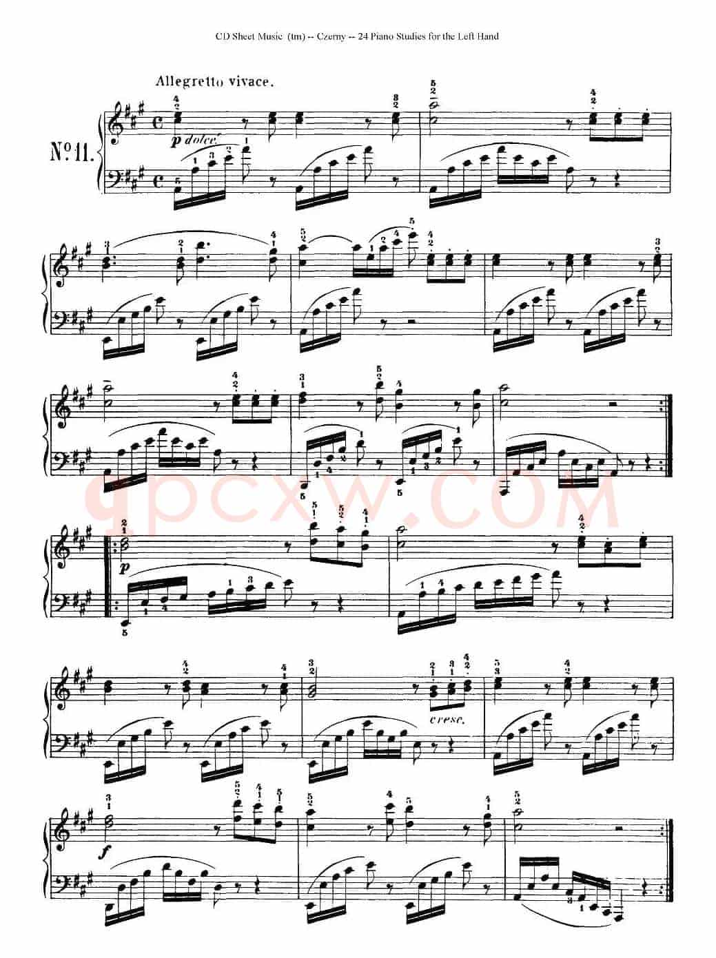 Czerny - 24 Piano Studie（8—16）（车尔尼 - 24首钢琴练习曲）