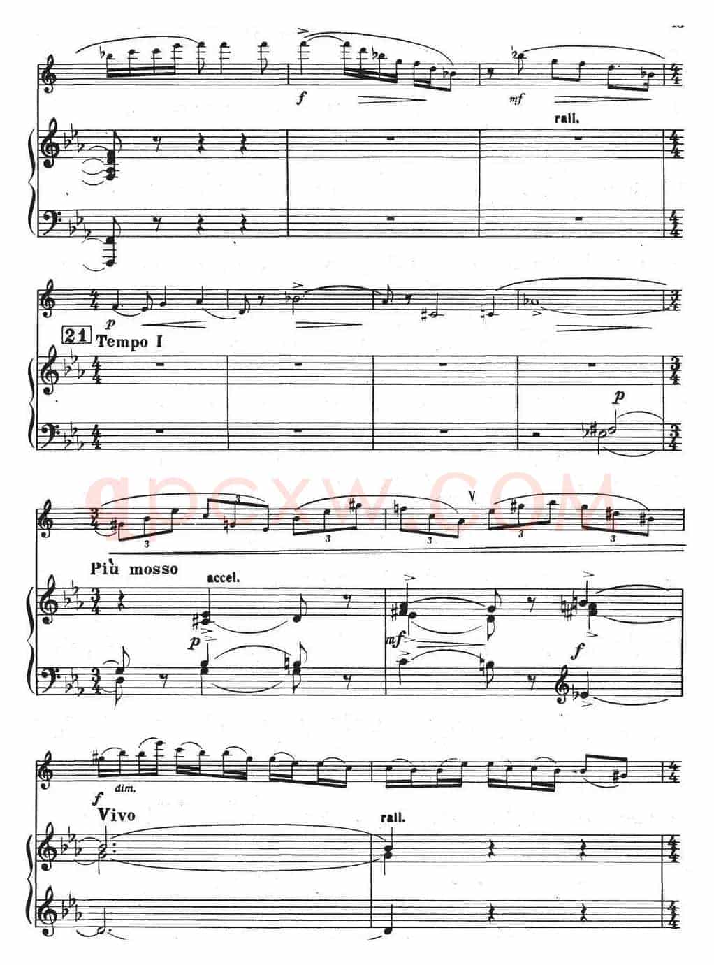 Glazunov Op.109（格拉组诺夫协奏曲Op.109）（萨克斯+钢琴伴奏）