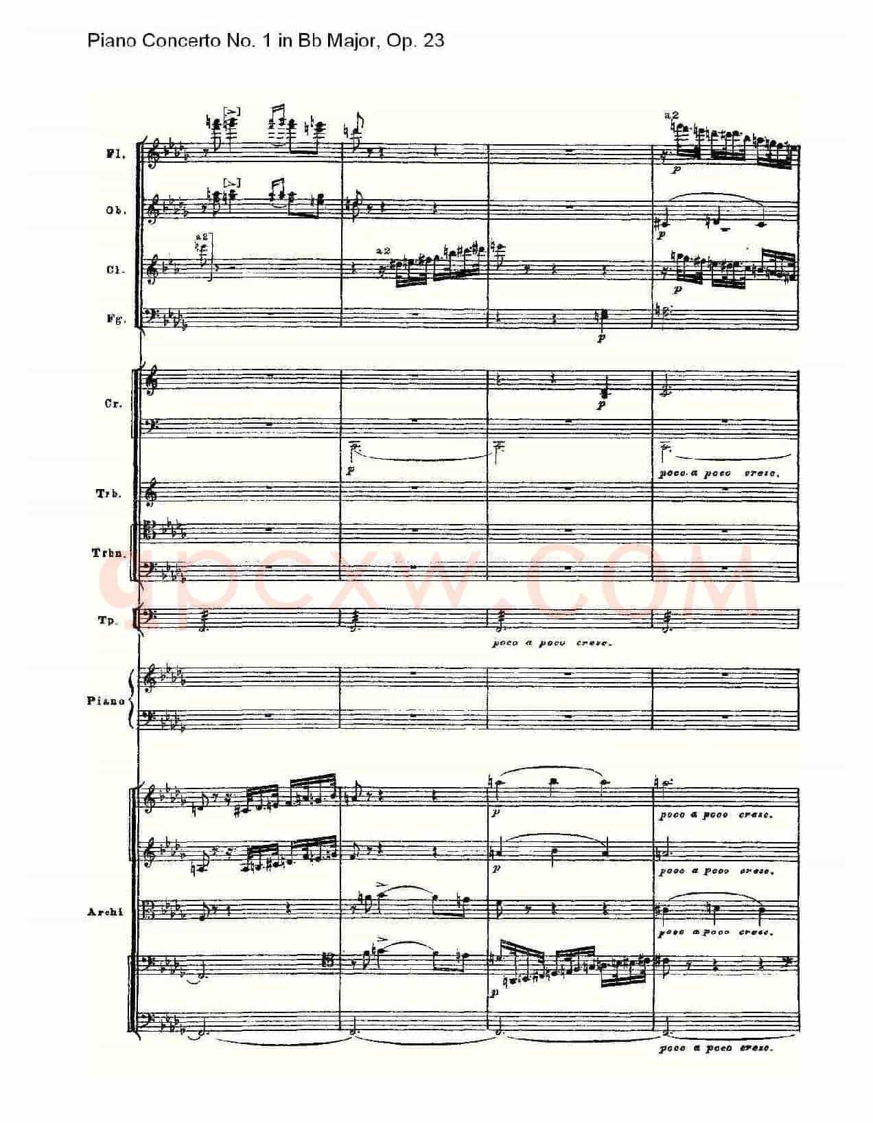 Bb大调第一钢琴协奏曲,Op.23第三乐章(一)