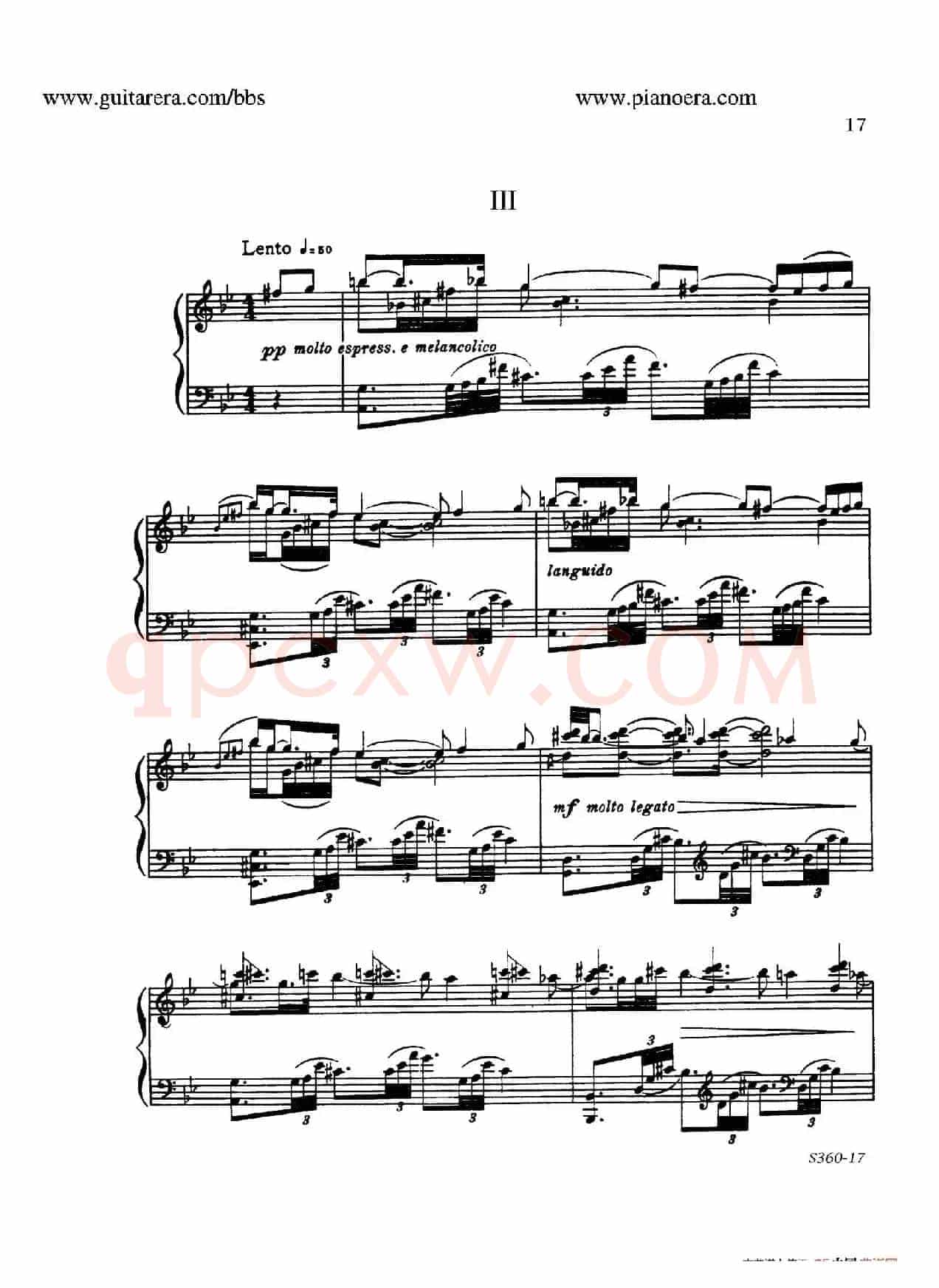 Fourth Piano Sonata S.360(第四钢琴奏鸣曲)