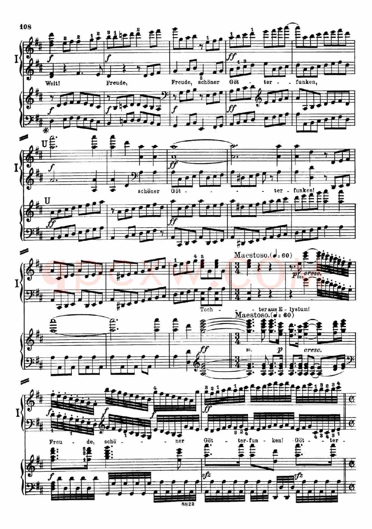 d小调第九交响曲 Op.125(双钢琴P103——109)