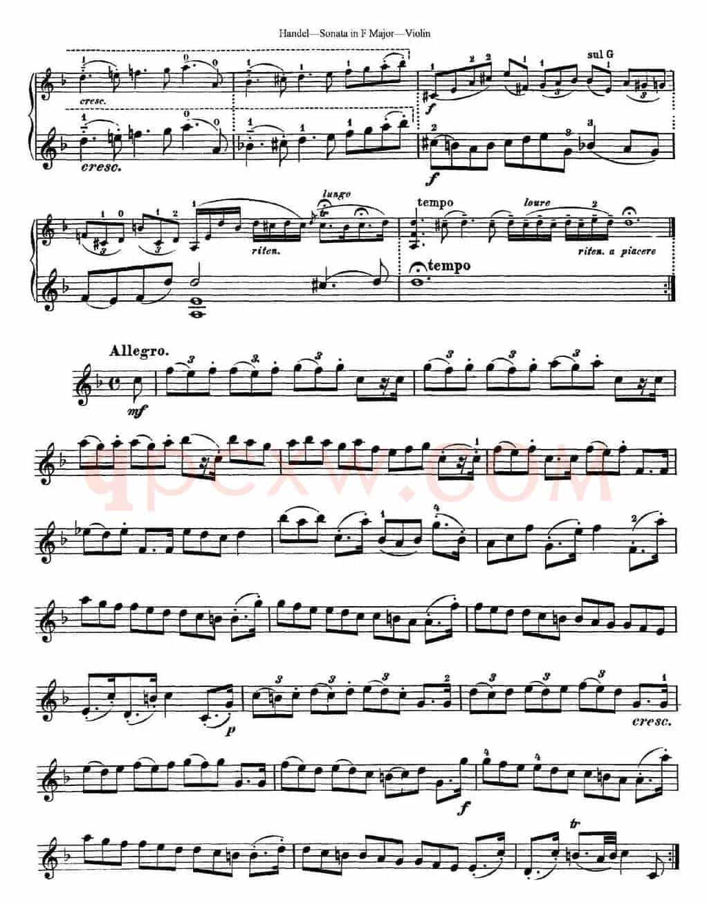 Violin Sonata No.3 in F major