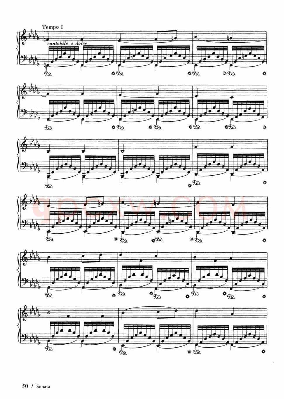 Piano Sonata in F Maj Op·12(F大调钢琴奏鸣曲·第二乐章)