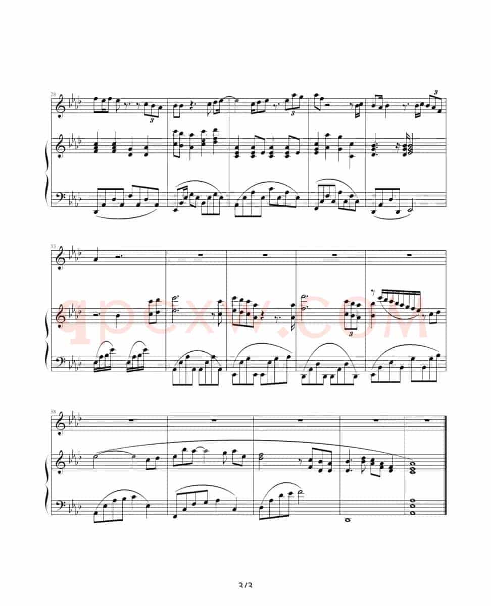 那一天（电影《天下无贼》主题曲、钢琴伴奏谱）