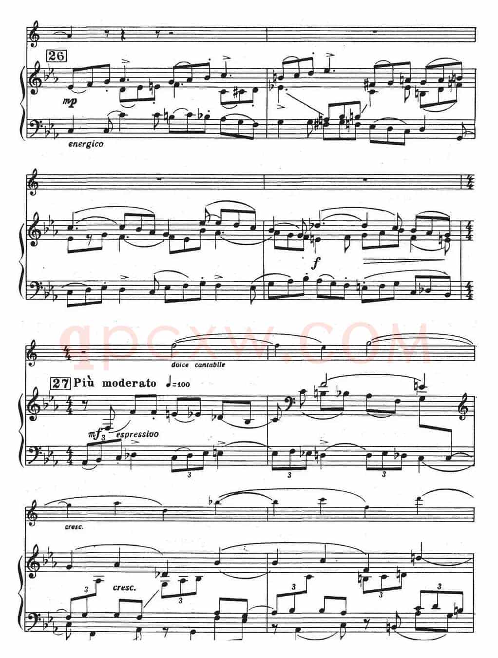 Glazunov Op.109（格拉组诺夫协奏曲Op.109）（萨克斯+钢琴伴奏）
