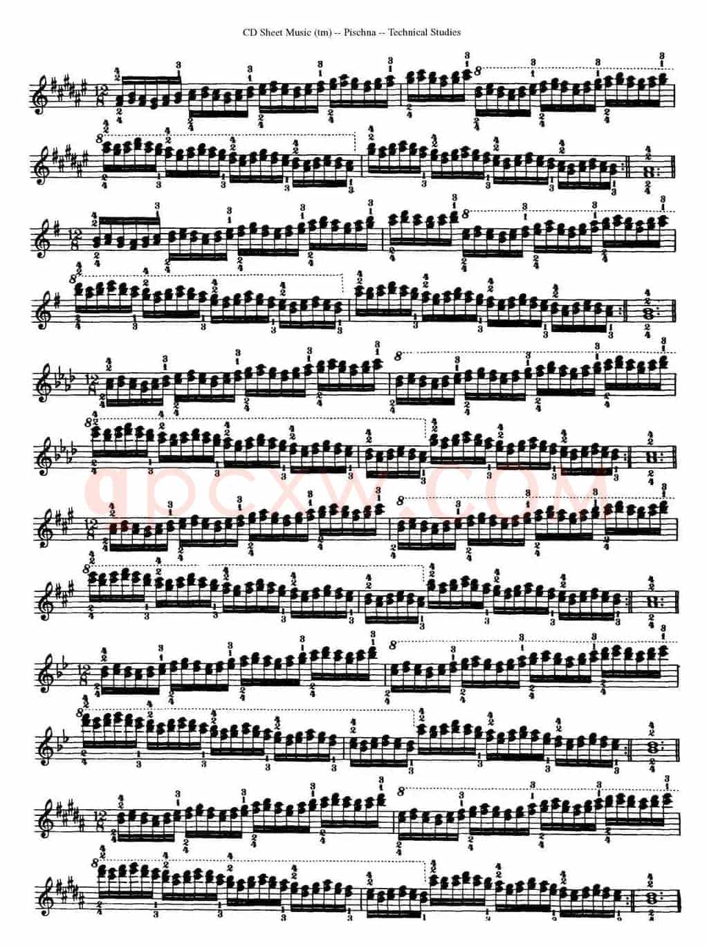 Technical Studies 60 Progressive Exercises （60首钢琴循序渐进练习曲 P71——80）