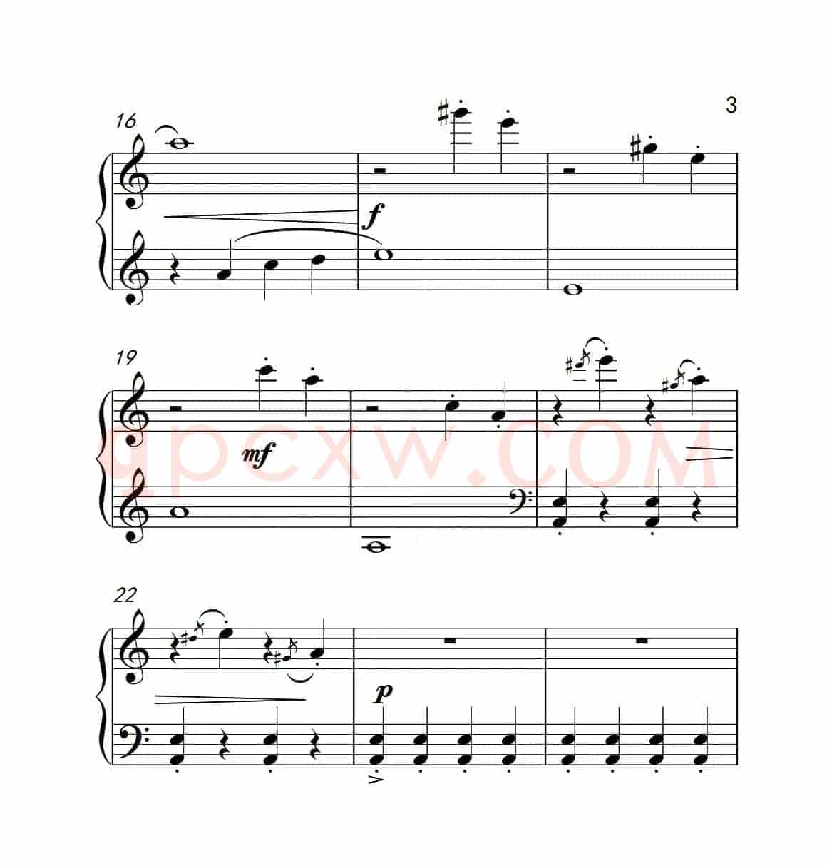 第一级B组 小猴走钢丝（中国音乐学院钢琴考级作品1~6级）