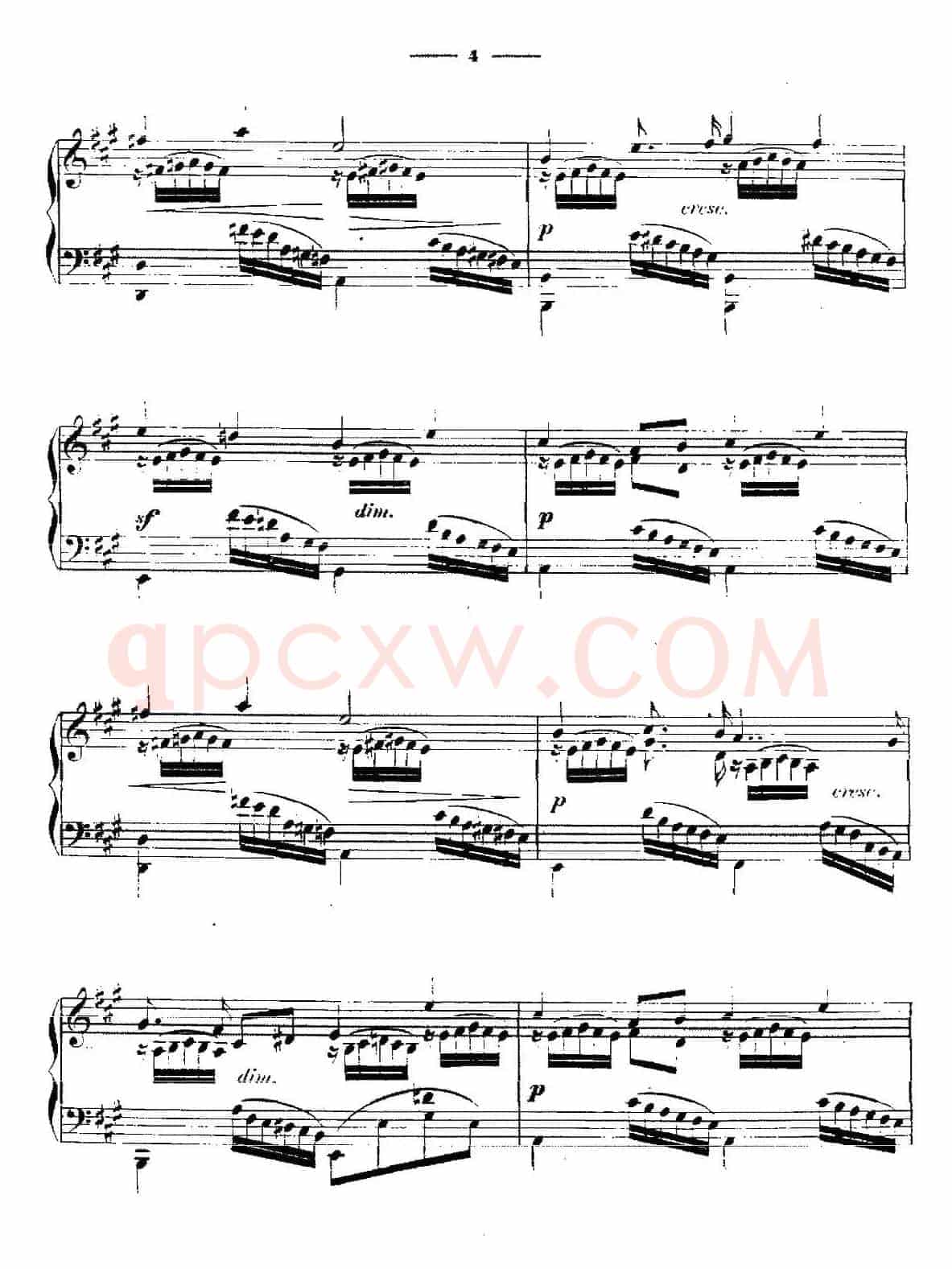 A大调练习曲“小溪”（Op.6）