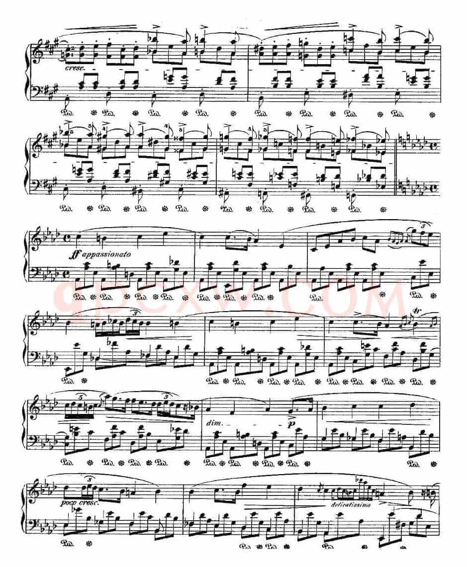 降A大调夜曲Op.32－2（Deux  Nocturnes）