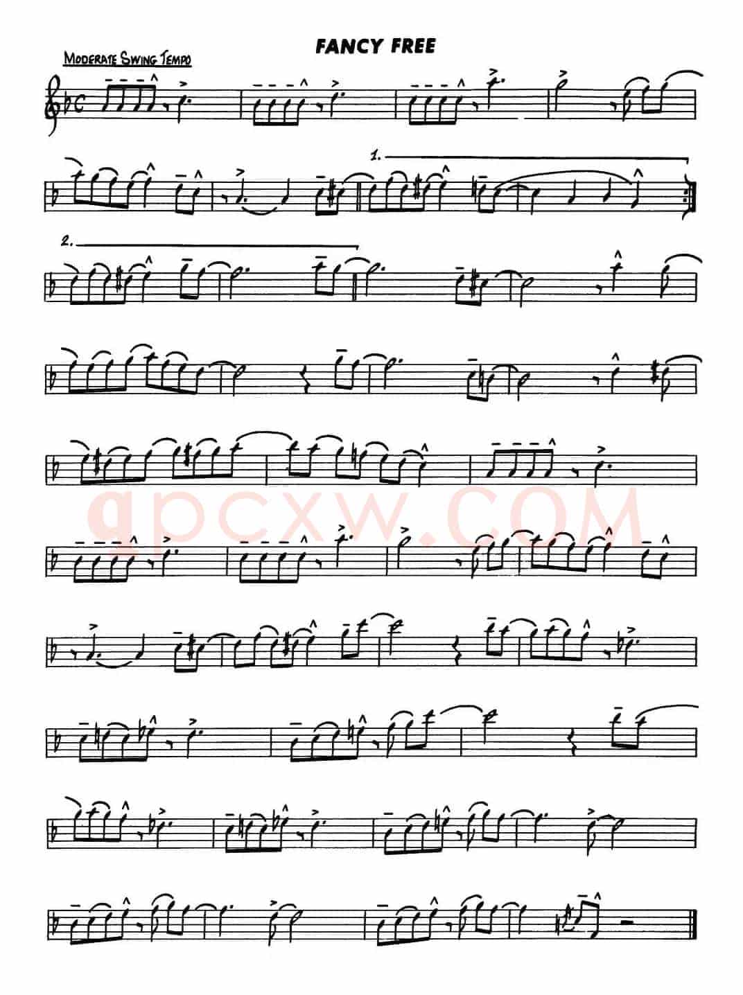 Basic Jazz Conception for saxophone（FANCY FREE）