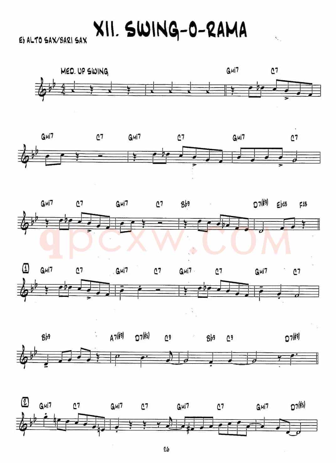 SWING-O-RAMA（15首爵士练习曲之12）