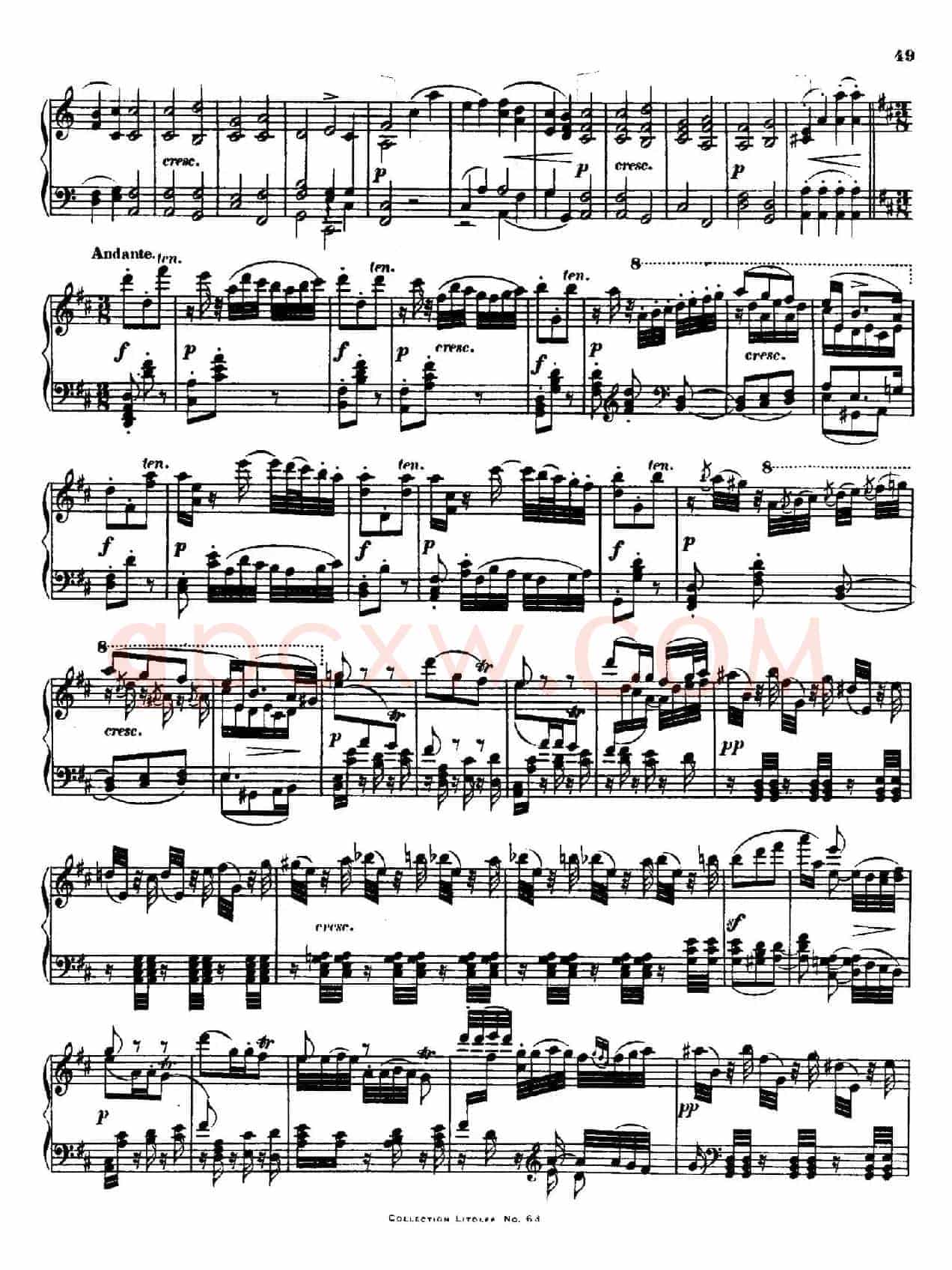 String Quartet No.15 in a Minor Op.132(a小调第十五弦乐四重奏·钢琴独奏版)