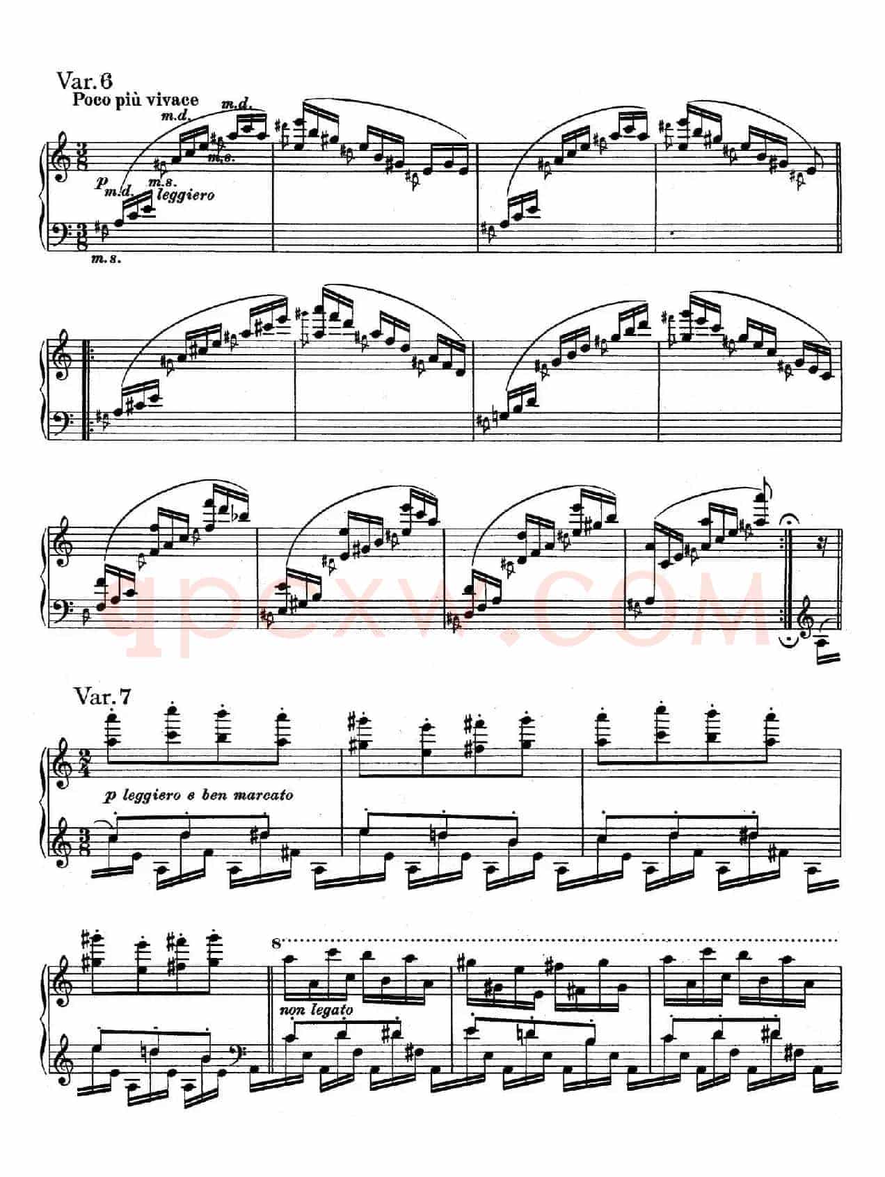 帕格尼尼主题变奏曲（Op.35 Livre2）