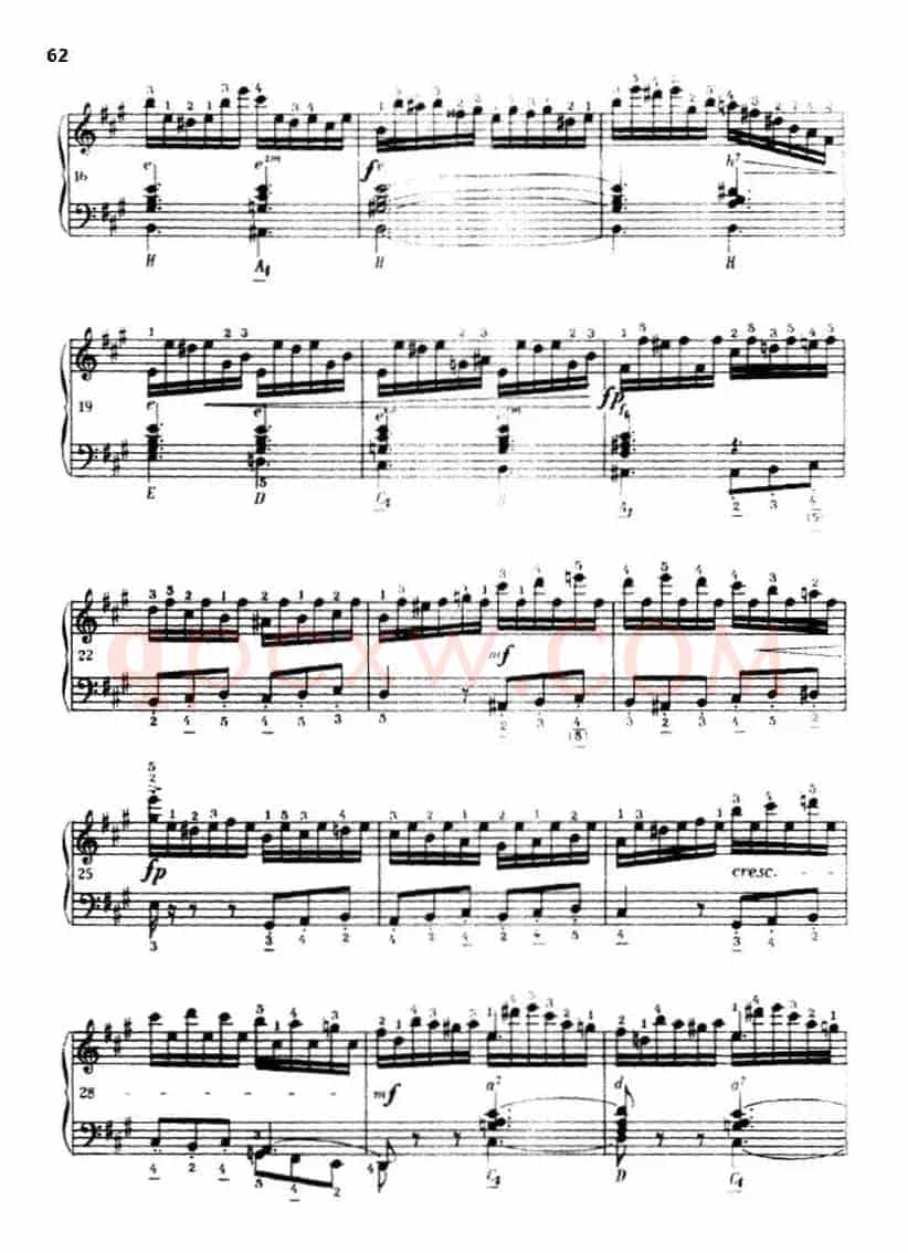 《车尔尼手风琴练习曲集》第Ⅲ册（P52—74）