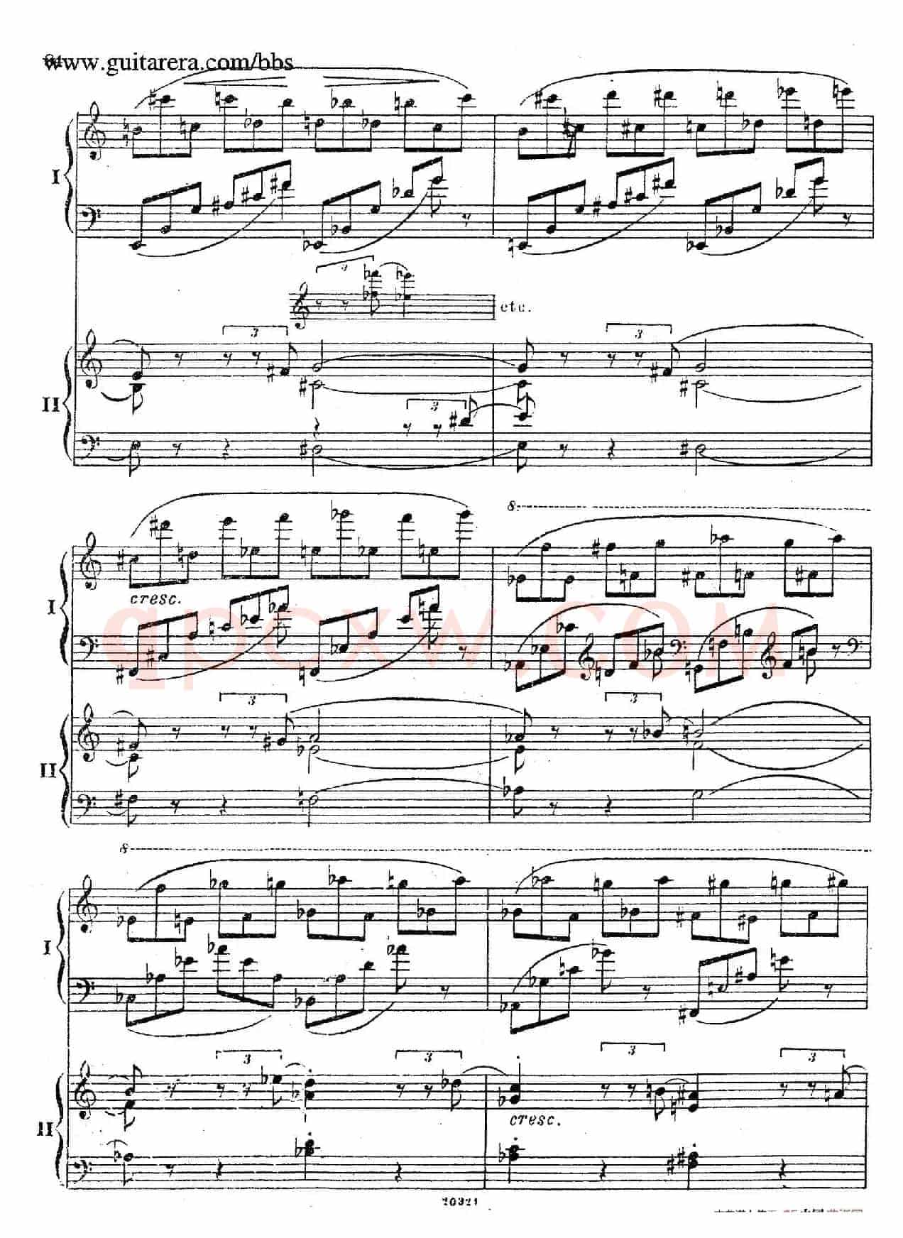 Rhapsody On A Theme Of Paganini Op.43(帕格尼尼主题狂想曲·双钢琴)(P61——87)