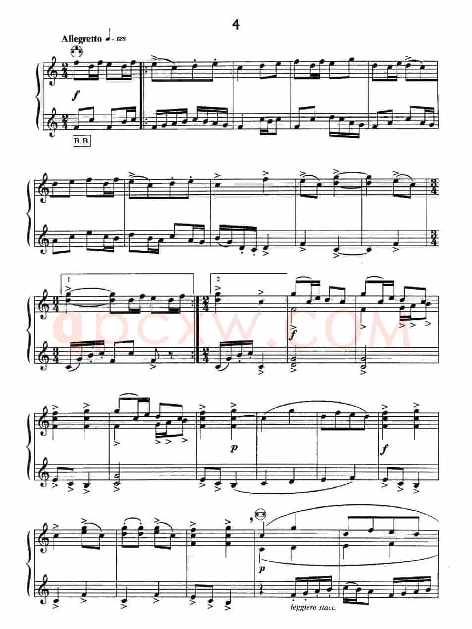 斯特拉文斯基 - 八首自由低音手风琴小品