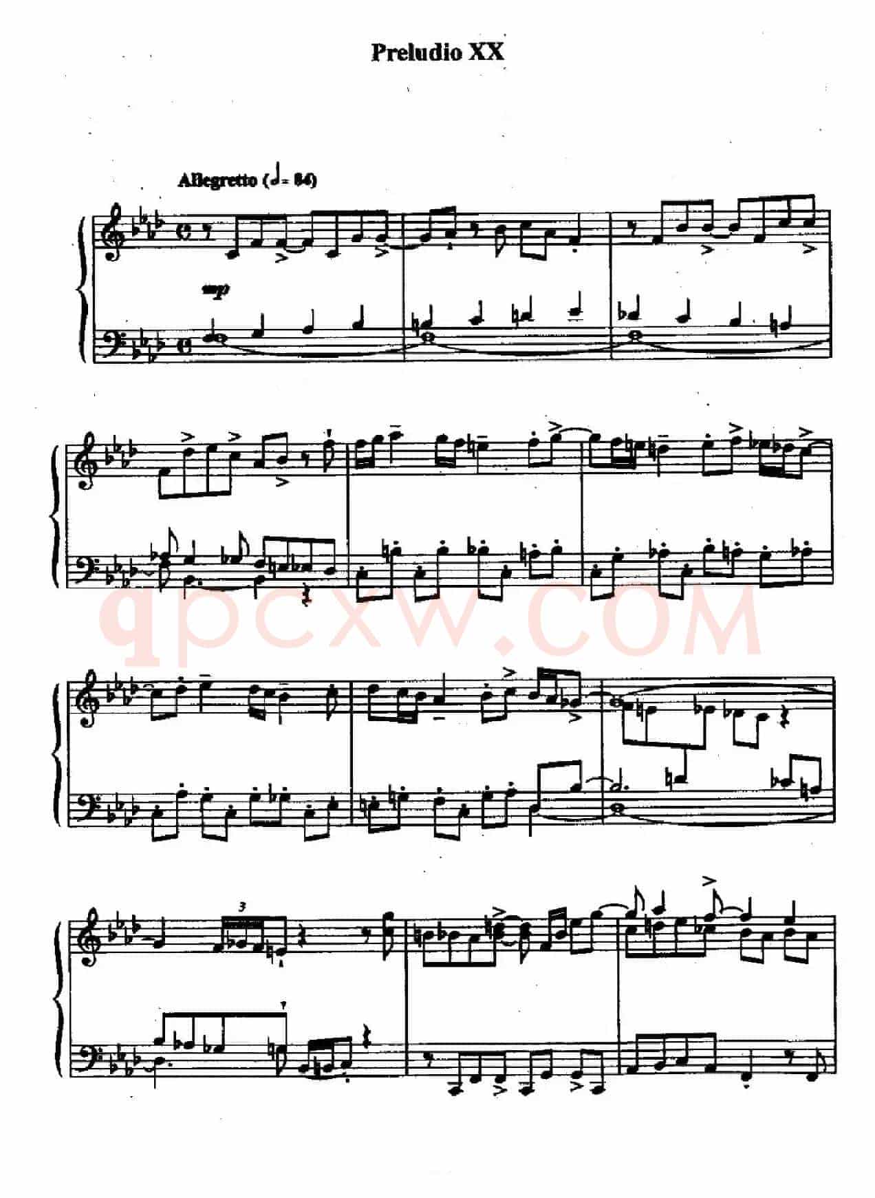 24 Preludes and Fugues Op.82（24首前奏曲与赋格·20）