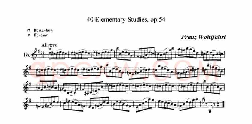 40首小提琴初级技巧练习曲之15