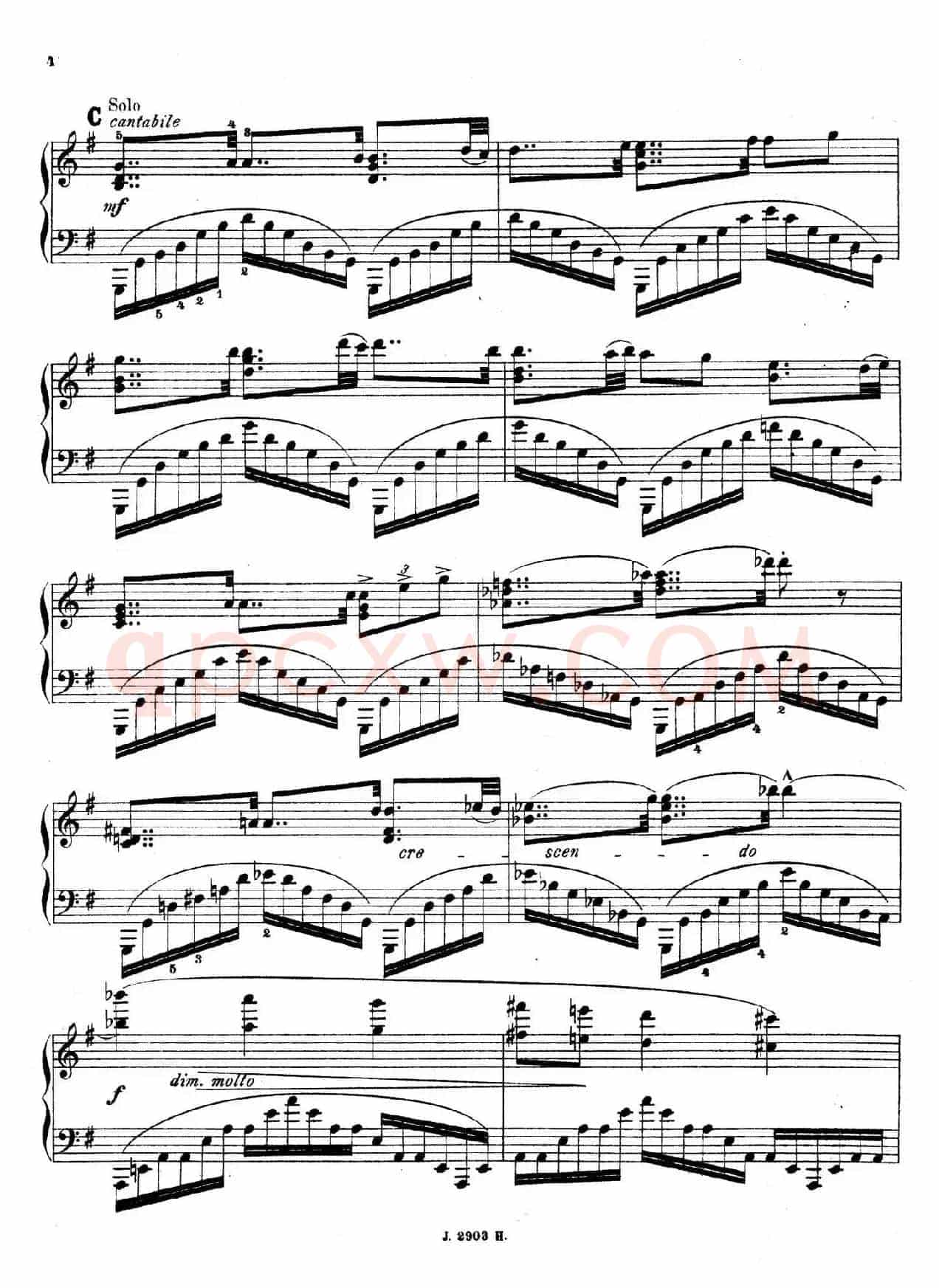 Symphony on a French Mountain Air Op.25(法国山歌交响曲·钢琴独奏·Ⅰ)