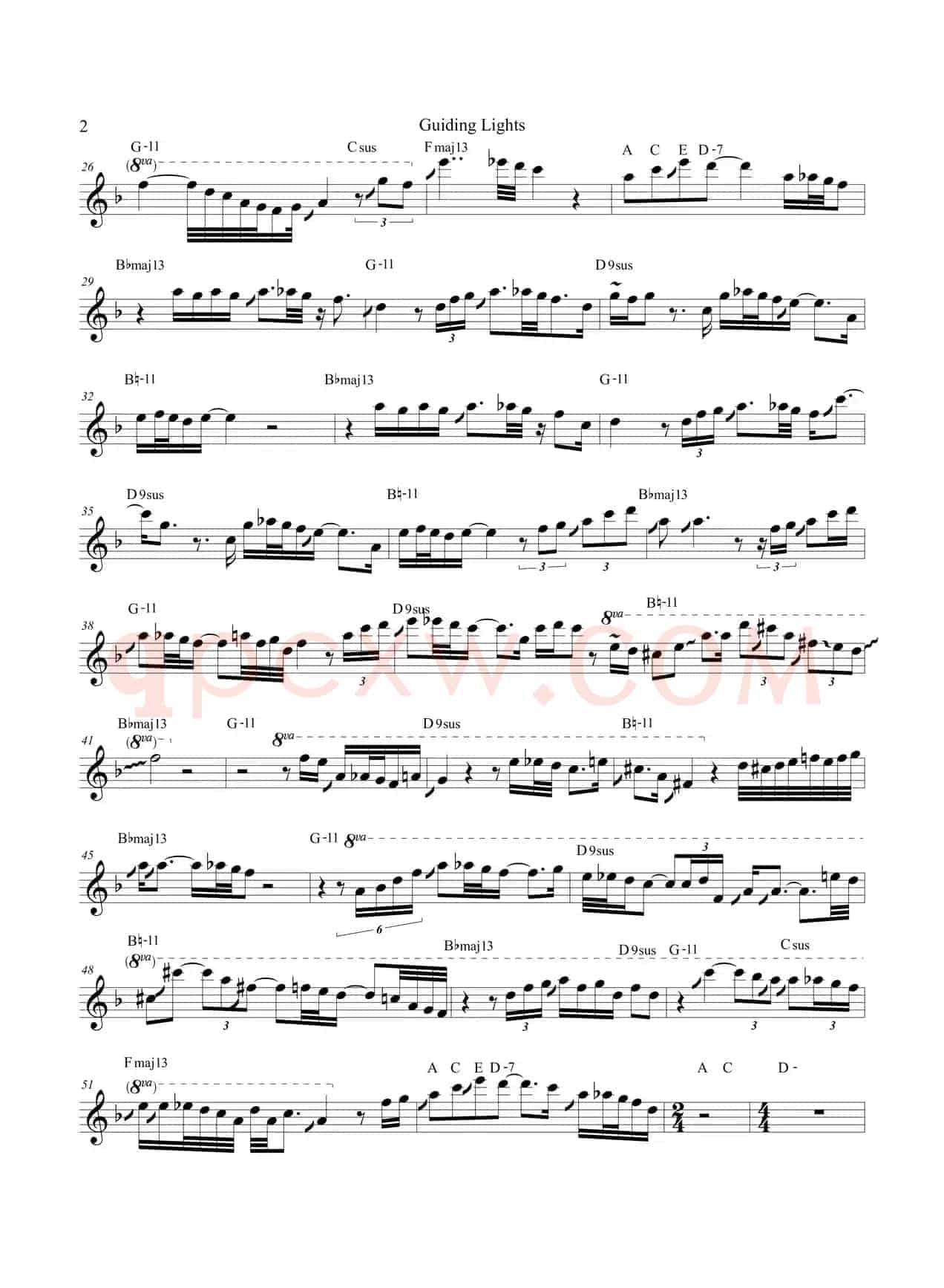 Guiding Lights（次中音萨克斯）
