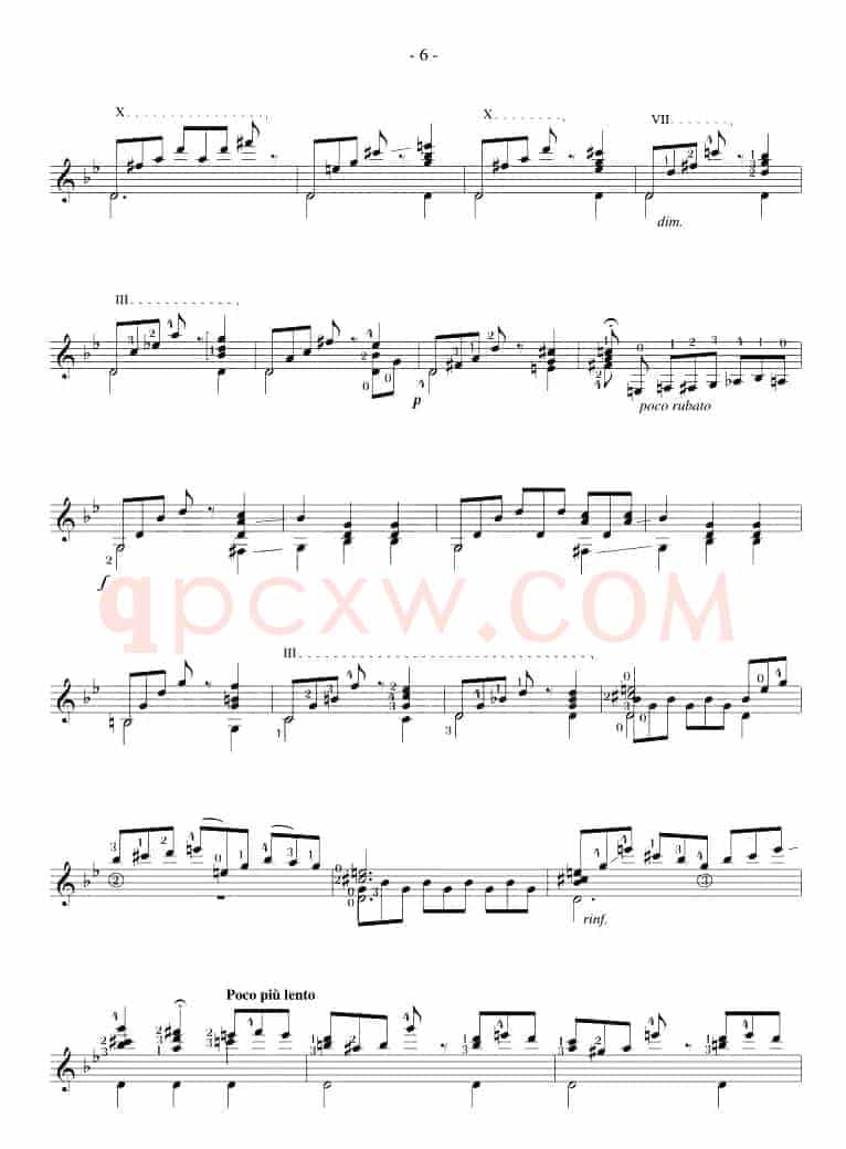 Napoleon Coste《25 Studies,Op.38》（STUDY 11）