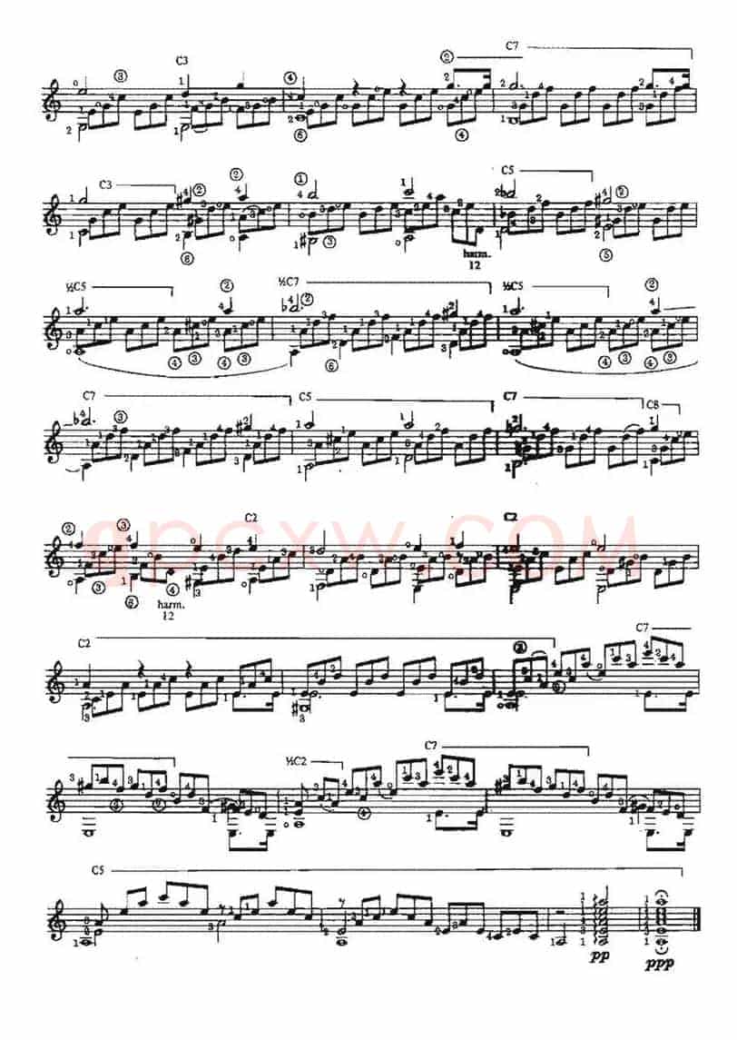 Adagio from SonataOp.27No.2(古典吉他)
