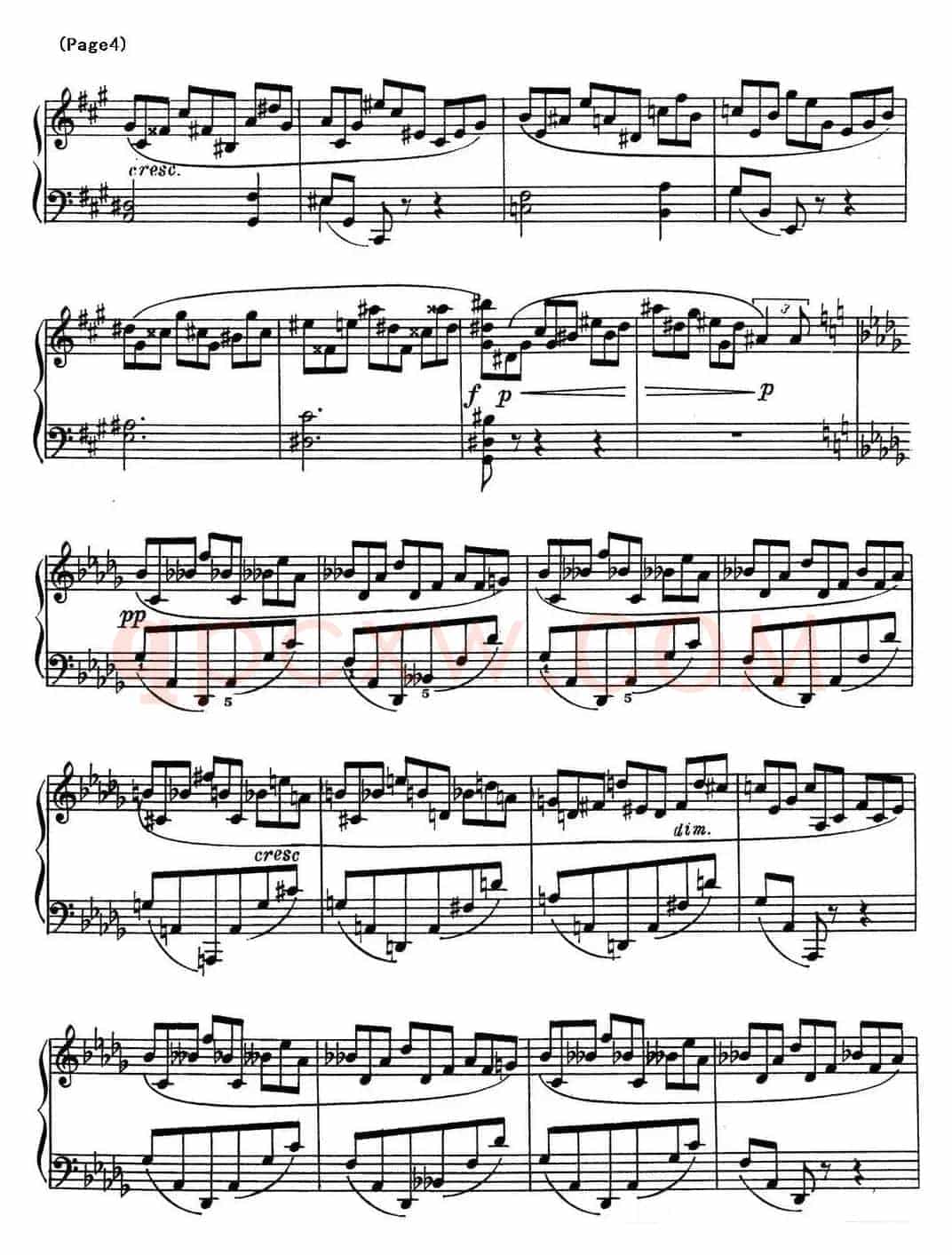 斯克里亚宾8首钢琴练习曲 Op42(No.1 Alexander Scriabin Etudes)
