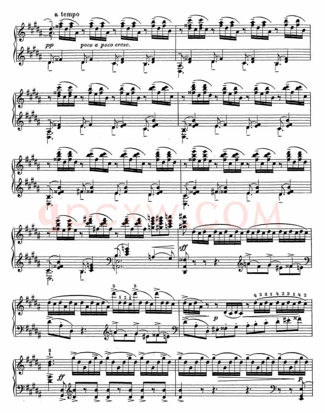 拉赫玛尼诺夫 钢琴前奏曲23 升G小调 Op.32 No.12