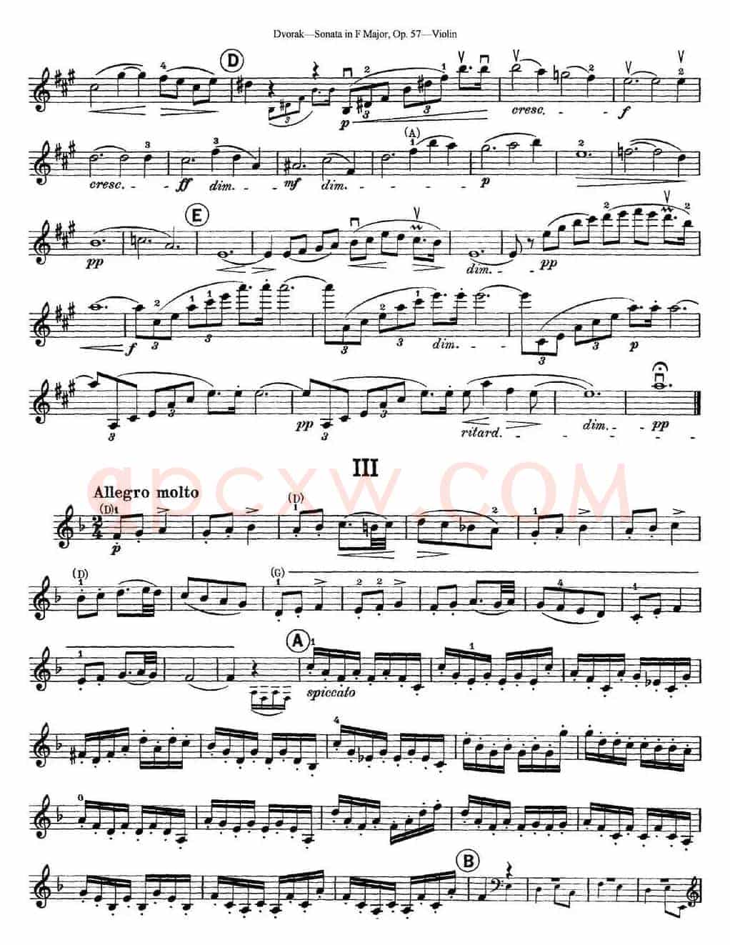 Violin Sonata Op.57