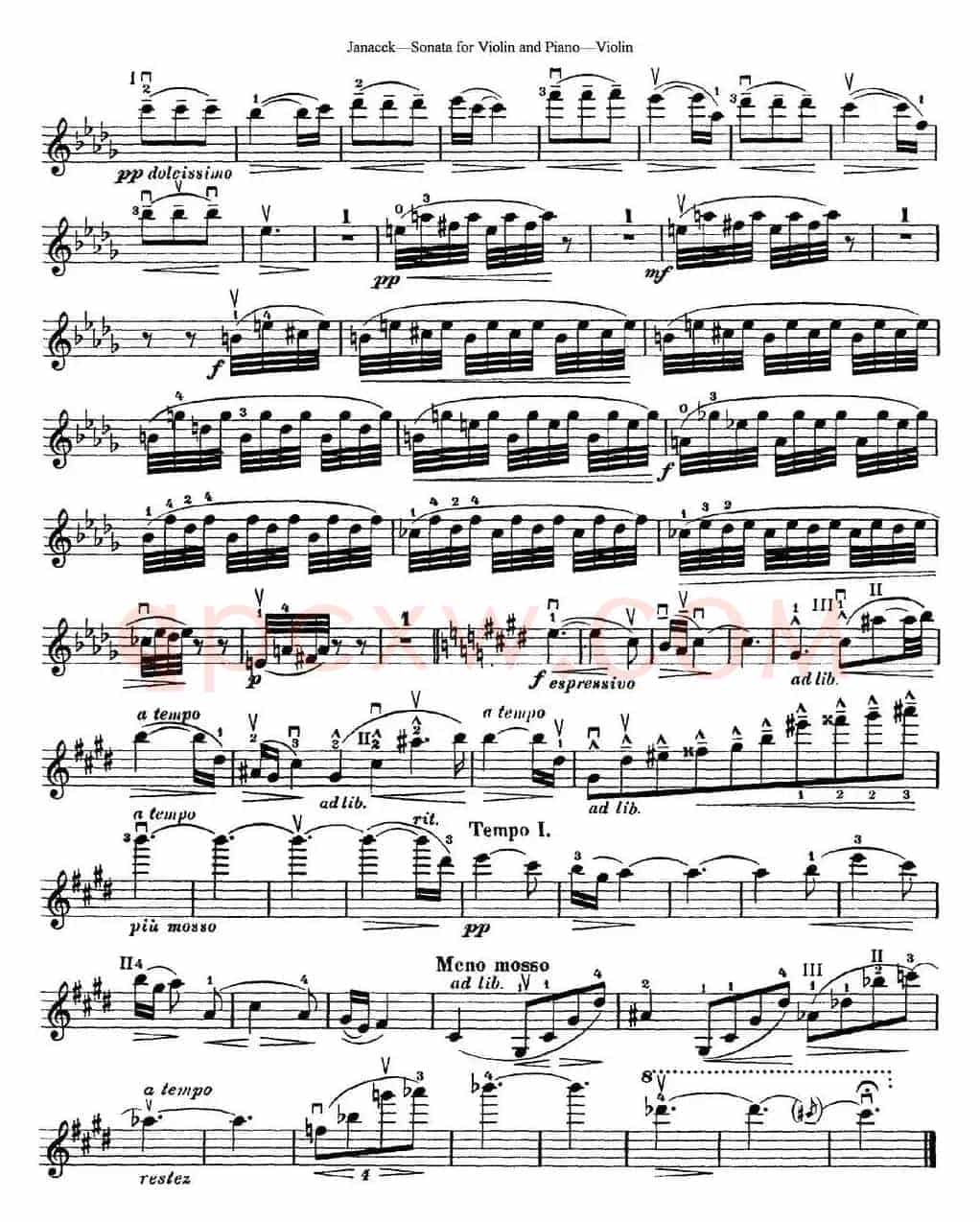 Janacek Sonata for Violin