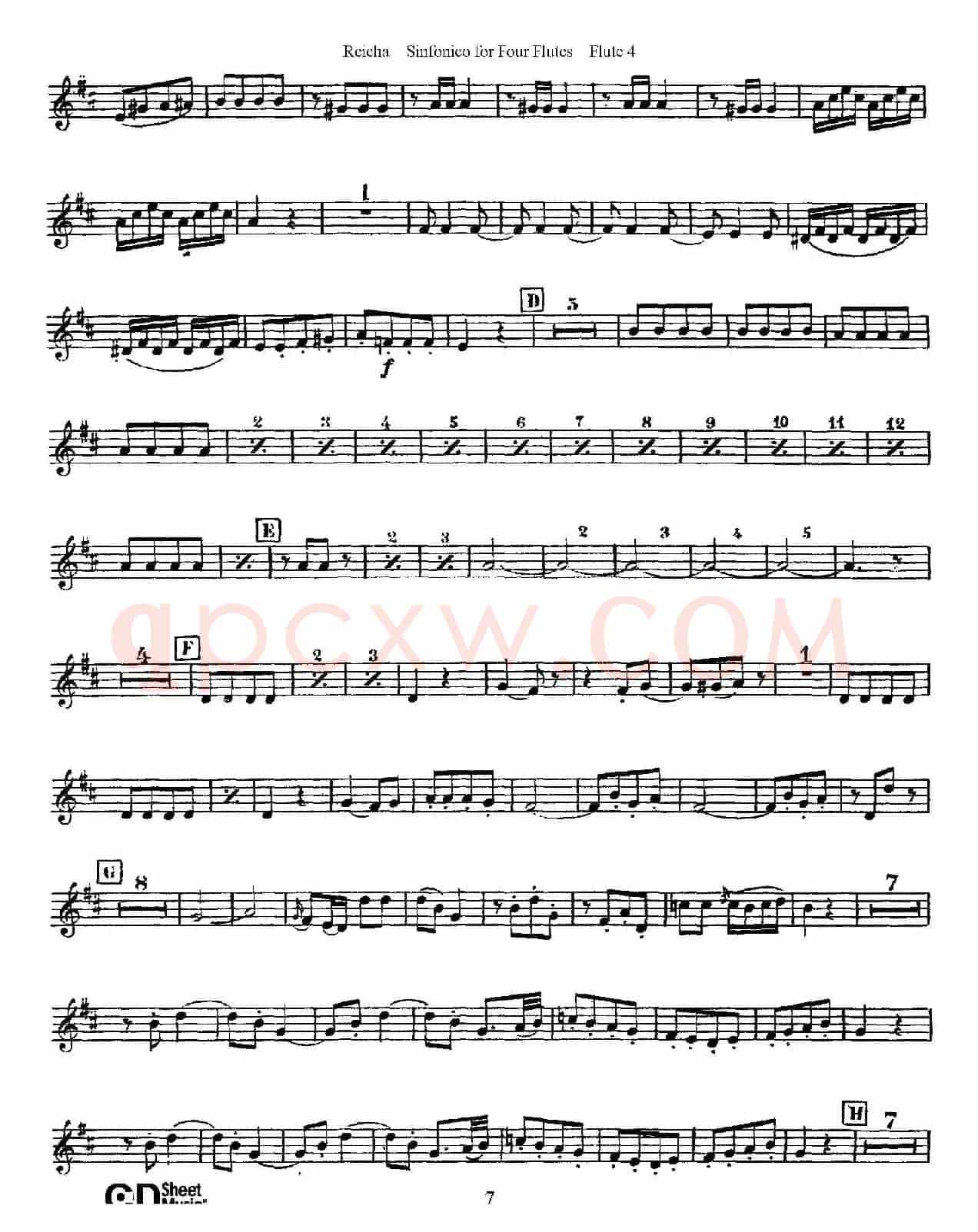 瑞查长笛四重奏（Flute 3）