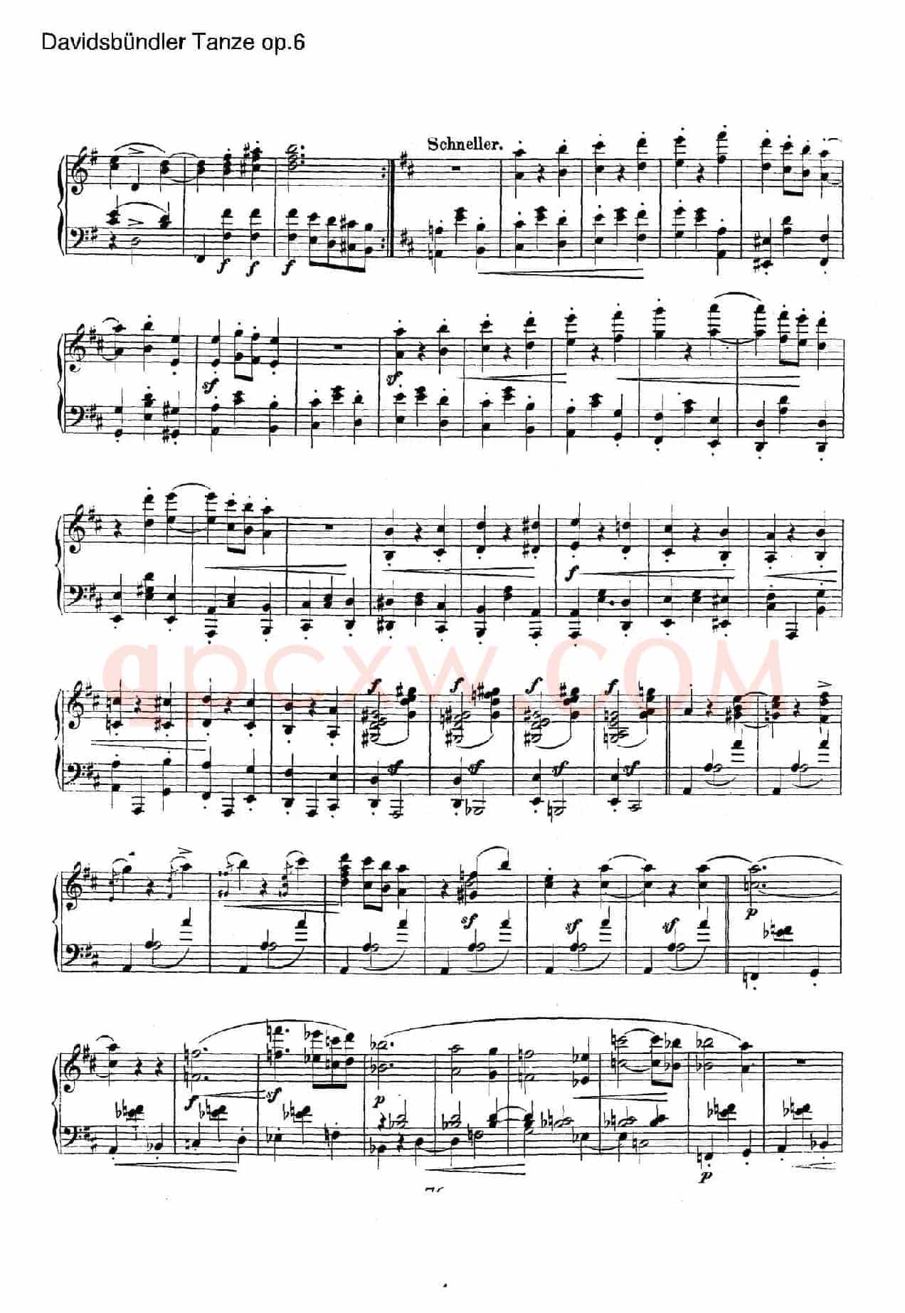 Davidsbundler Tanze Op.6(大卫同盟舞曲)