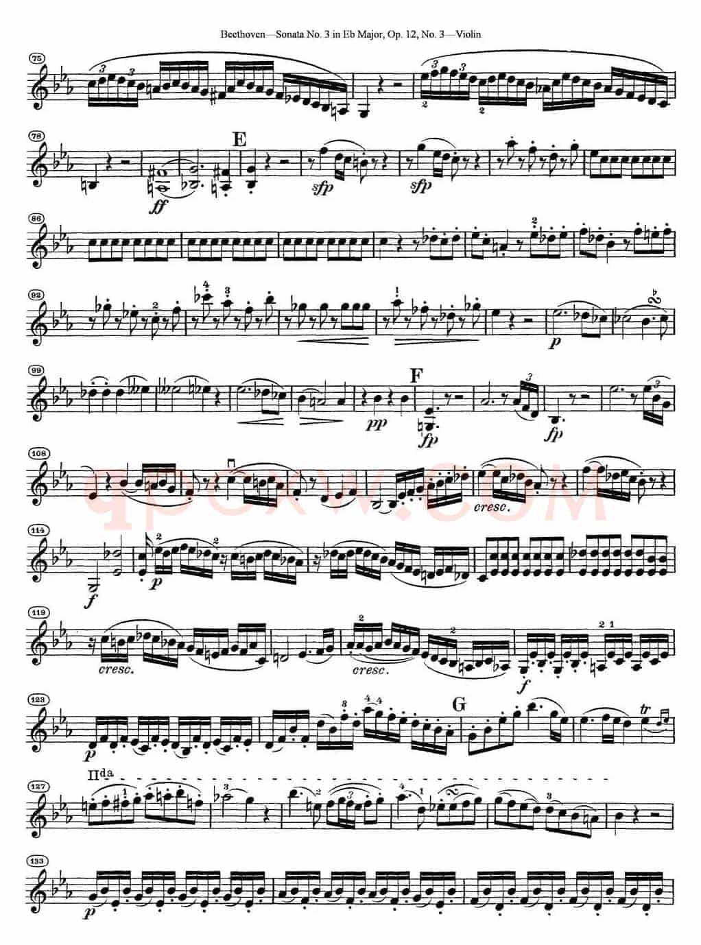 Violin Sonata No.3 in Eb Major Op.12 No.3