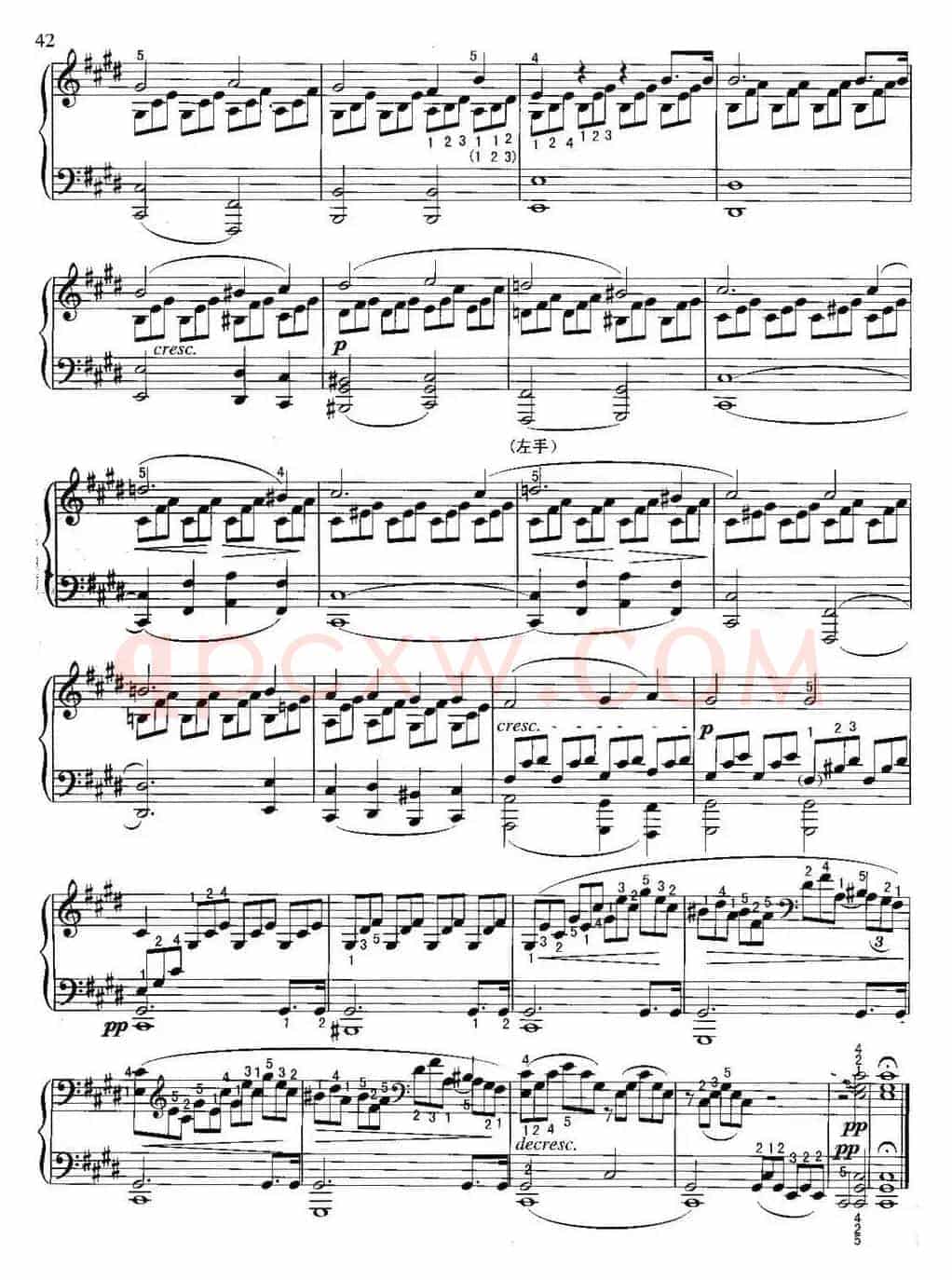 不可不弹的世界钢琴名曲：月光曲